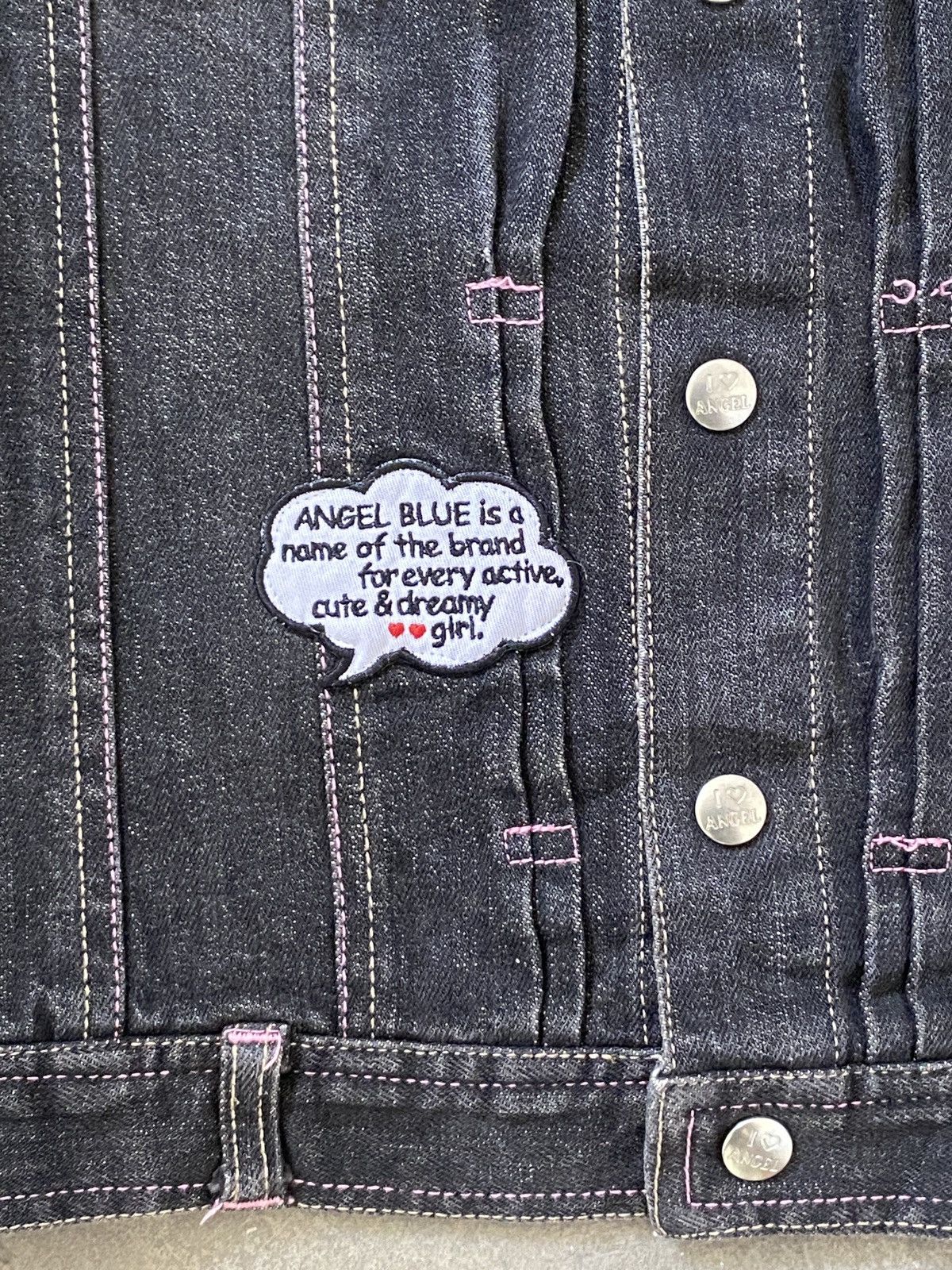 Angel Blue 2000s Angel Blue - Iconic Cute Girls Mascots Denim Jacket Size L / US 10 / IT 46 - 9 Thumbnail