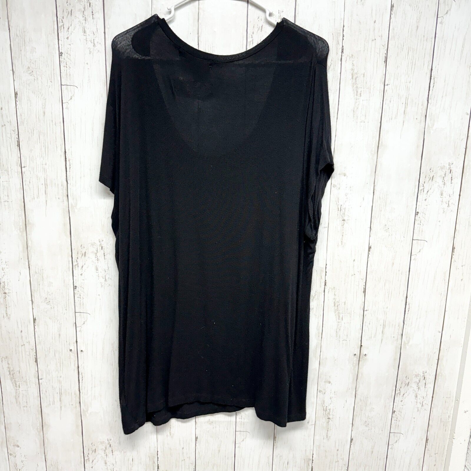 Other Ellen Tracy Tunic Sz XL Short Sleeve Straight Hem Round Neck Size XL / US 12-14 / IT 48-50 - 3 Thumbnail