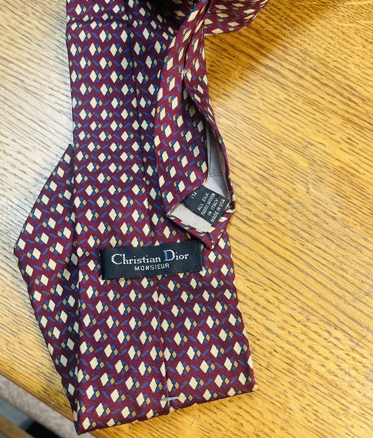 Christian Dior Monsieur Christian Dior Men’s Necktie Size ONE SIZE - 3 Thumbnail