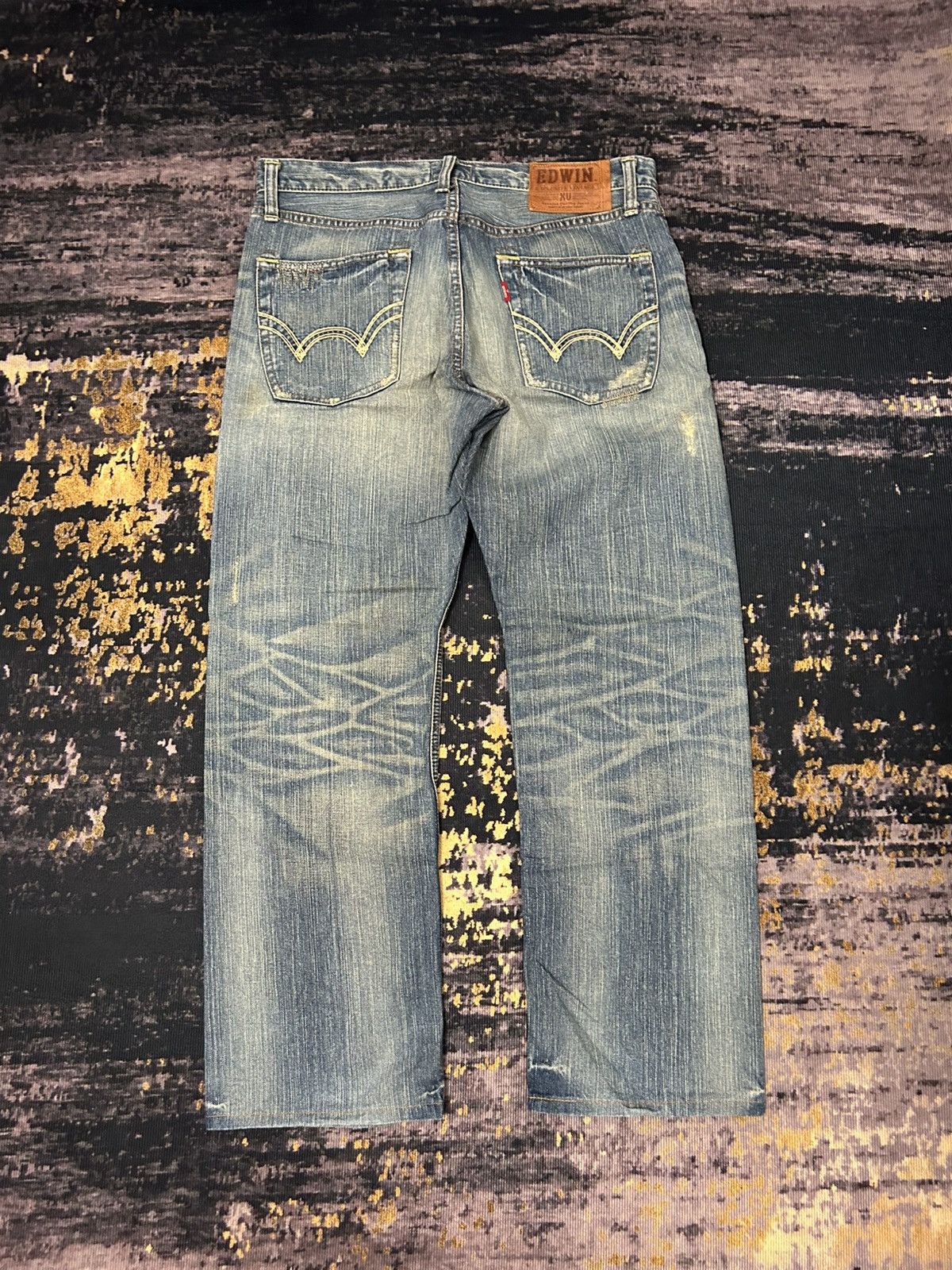 Edwin Vintage Edwin Japan Distressed Jeans Size US 36 / EU 52 - 1 Thumbnail