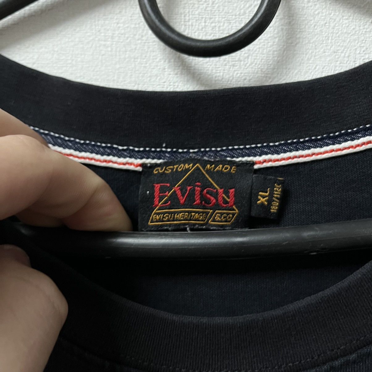 Evisu Evisu T-shirt Big Logo Black Size XL Size US XL / EU 56 / 4 - 11 Thumbnail