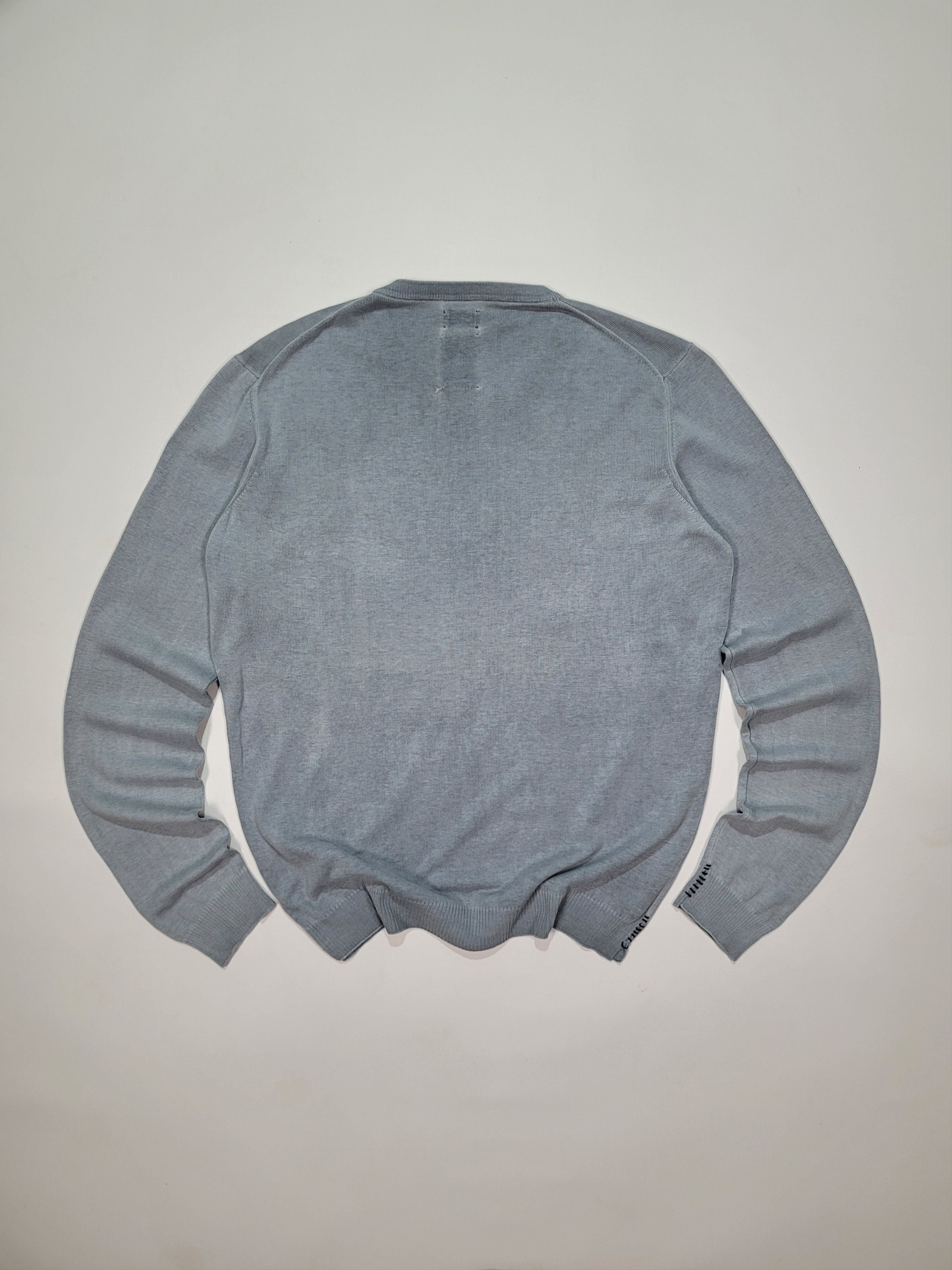Diesel DIESEL Lightweight Mens Light Grey Sweater with Mini Logo Size US L / EU 52-54 / 3 - 5 Thumbnail