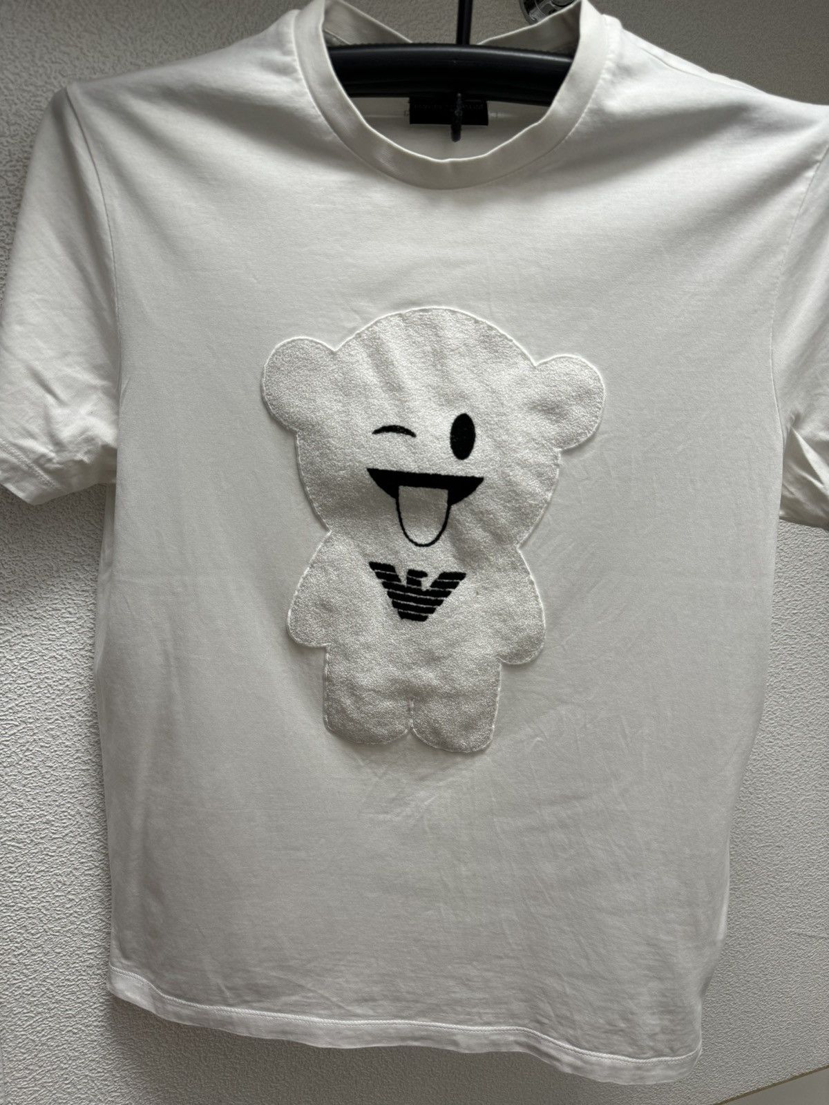 Armani Armani Emporio Teddy Bear big logo t-shirt white L sz Armani Size US L / EU 52-54 / 3 - 5 Thumbnail