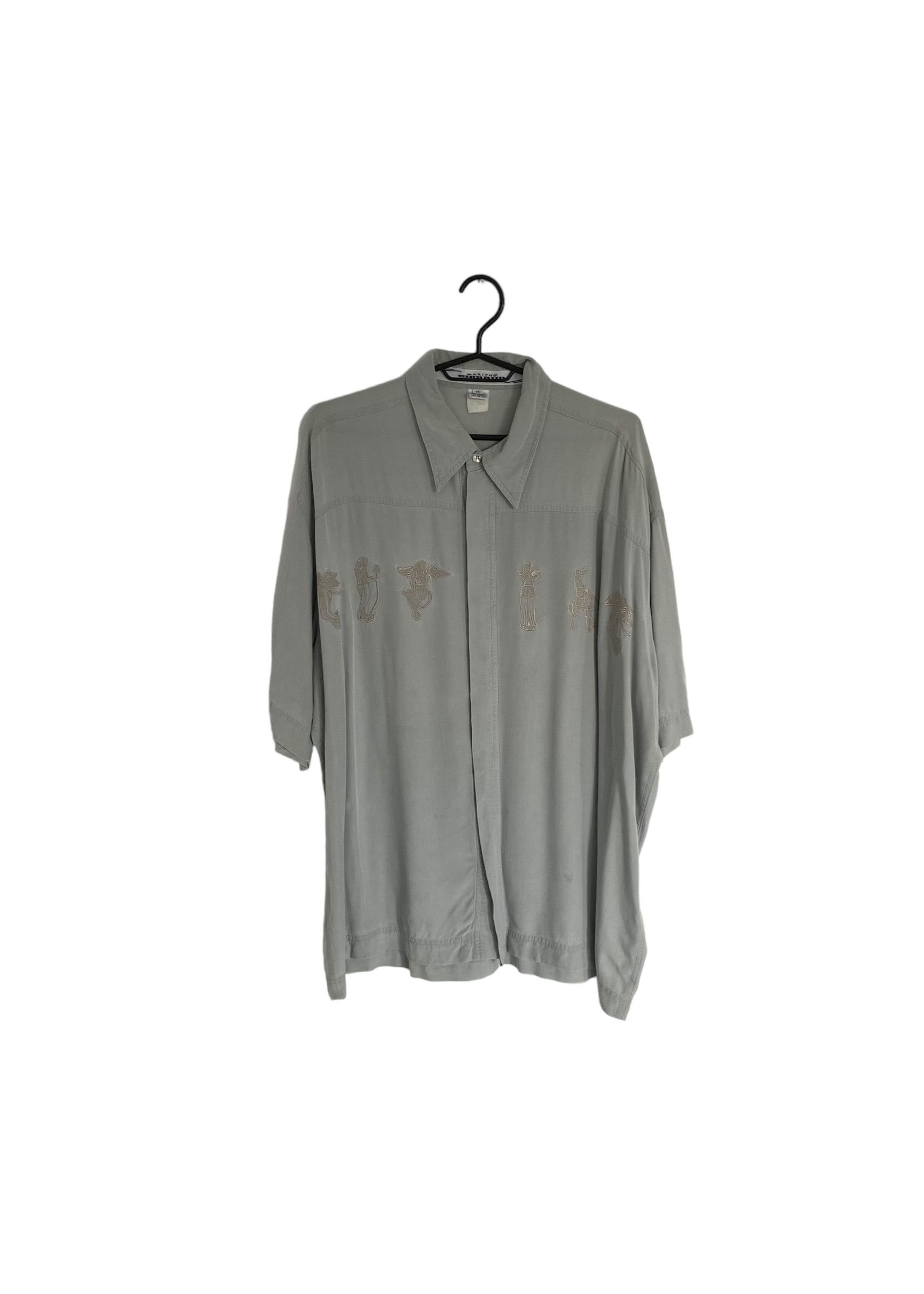 Marithe + Francois Girbaud × Vintage 90s' Marithe Francois Girbaud embroiered viscoze shirt Size US M / EU 48-50 / 2 - 1 Thumbnail