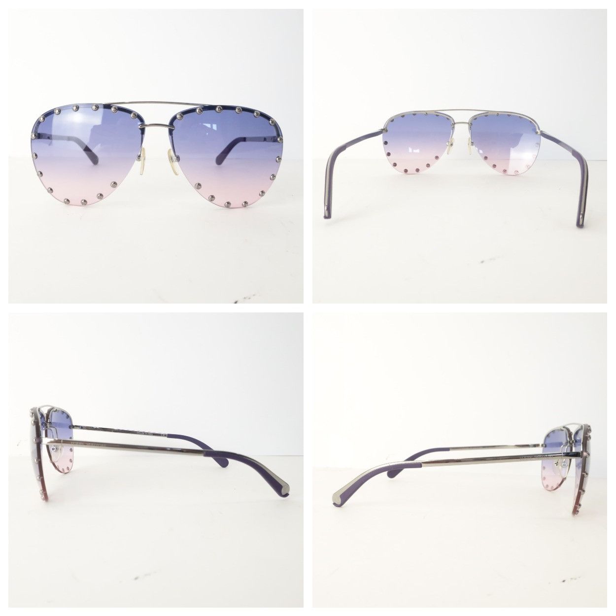 Louis Vuitton Louis Vuitton Pink Violet Party Sunglasses Size ONE SIZE - 15 Thumbnail
