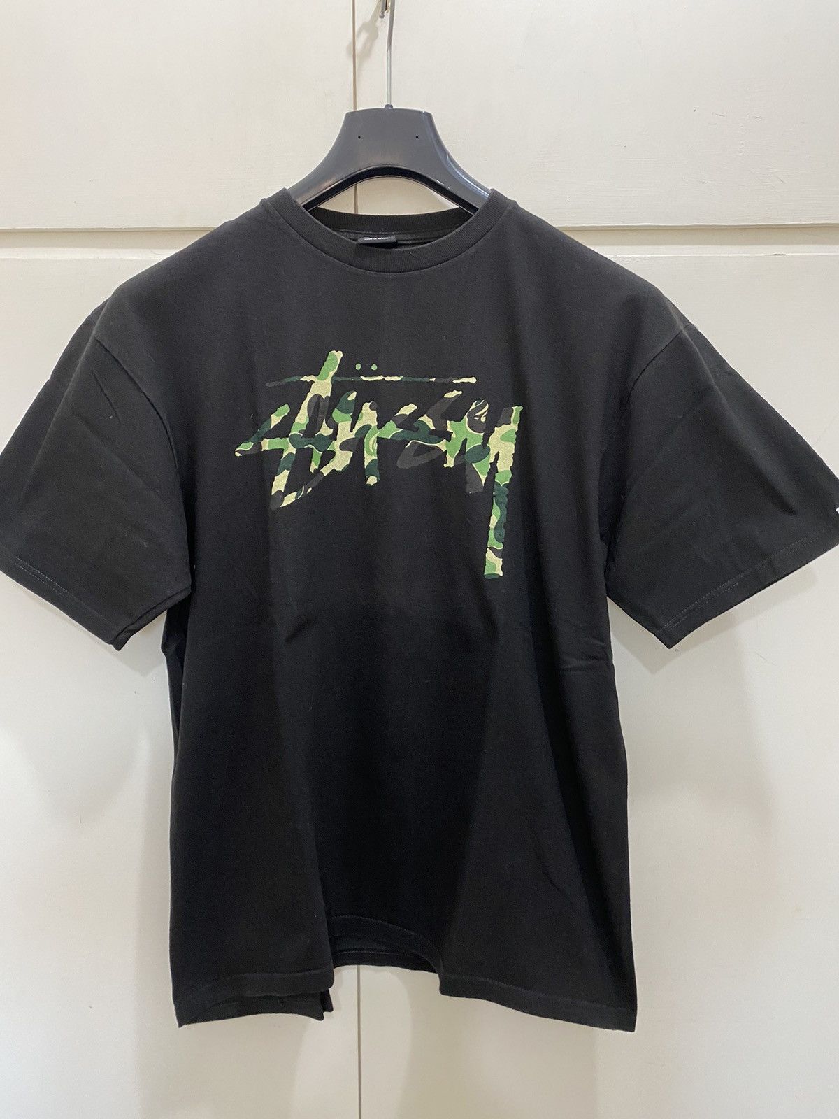 Stussy Stüssy x Bape 30th Anniversary T-shirt, size L, black used Size US L / EU 52-54 / 3 - 2 Thumbnail