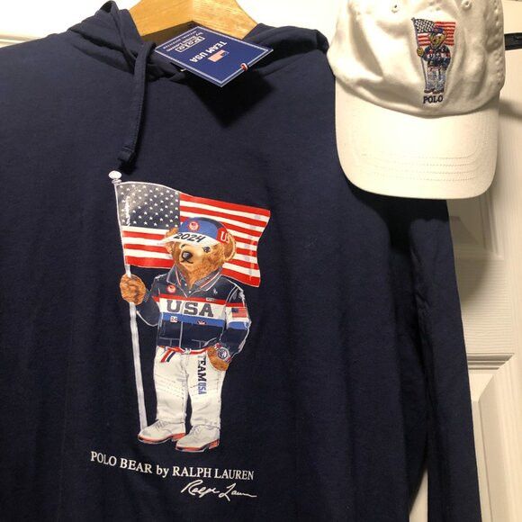 Polo Ralph Lauren polo ralph lauren team usa 2024 men's new hoodie&hat size:L Size US L / EU 52-54 / 3 - 8 Thumbnail