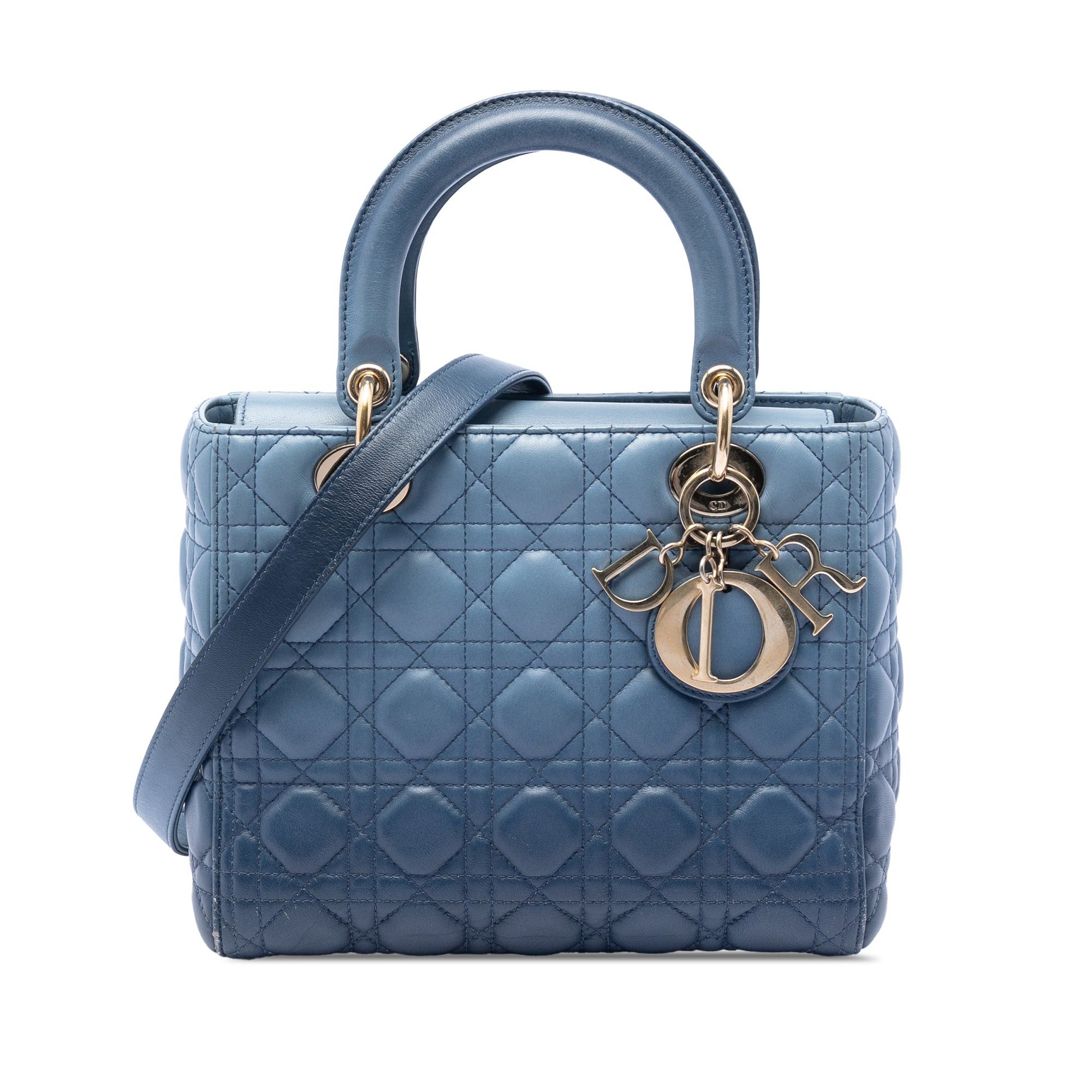 Dior Medium Ombre Lambskin Cannage Lady Dior Size ONE SIZE - 1 Thumbnail