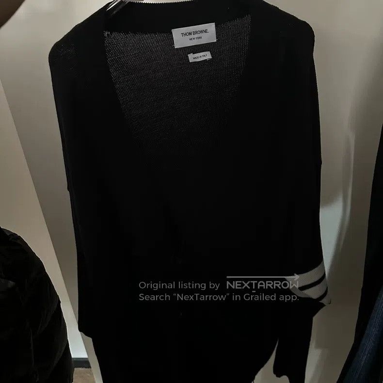 Thom Browne Thom Browne Black Open Cardigan Size US M / EU 48-50 / 2 - 1 Thumbnail