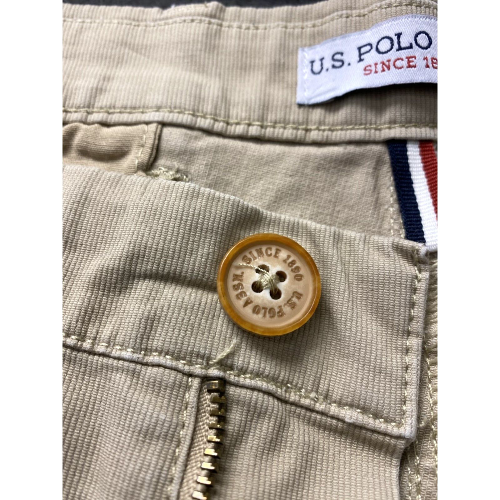 Vintage US Polo Assn Men's Chino Pants Size W40 L32 Casual Cotton Tan Logo Accents 2000s Size US L / EU 52-54 / 3 - 5 Thumbnail