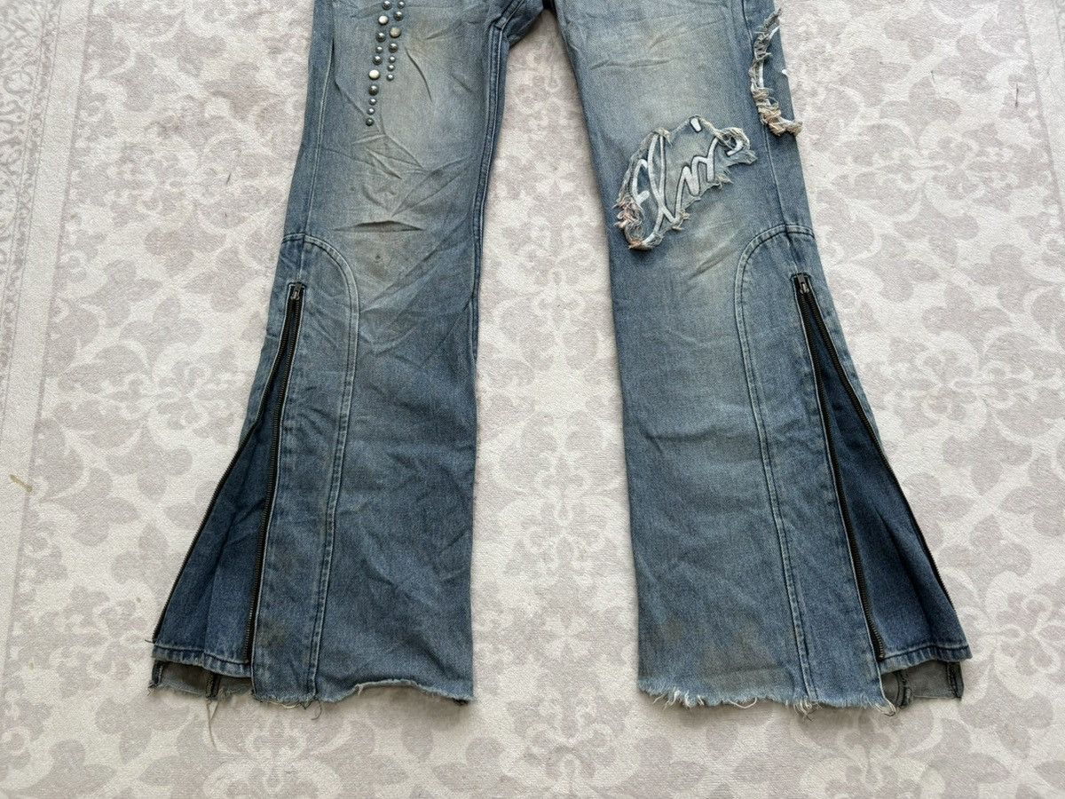 PPFM PPFM Archival Double Waist Studded Flare/Distressed Denim Size US 30 / EU 46 - 7 Thumbnail
