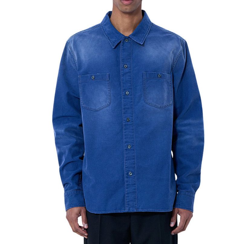 Prada PRADA Denim Button-Down Shirt New & Authentic (Men's size:L; Size US L / EU 52-54 / 3 - 1 Preview
