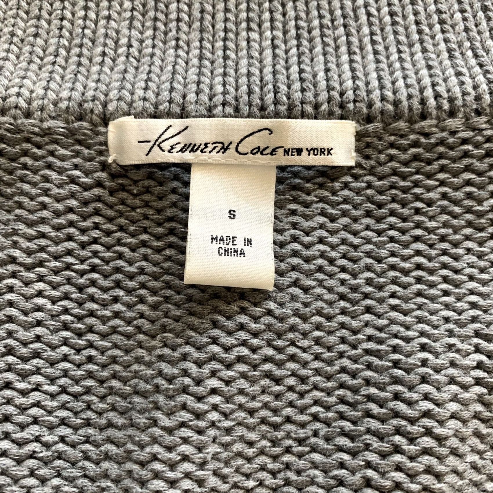Kenneth Cole Kenneth Cole Reaction Cardigan Sweater Womens S Gray Zip Front Knit 3/4 Sleeve Size S / US 4 / IT 40 - 4 Thumbnail
