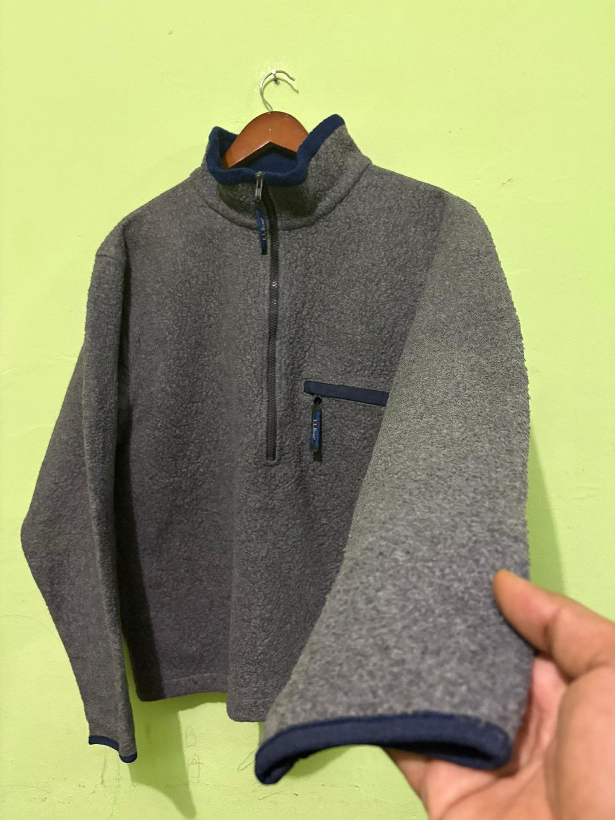 L.L. Bean Vintage 90’s L.L Bean Fleece Half Zipper Sweater Design Size US M / EU 48-50 / 2 - 3 Thumbnail