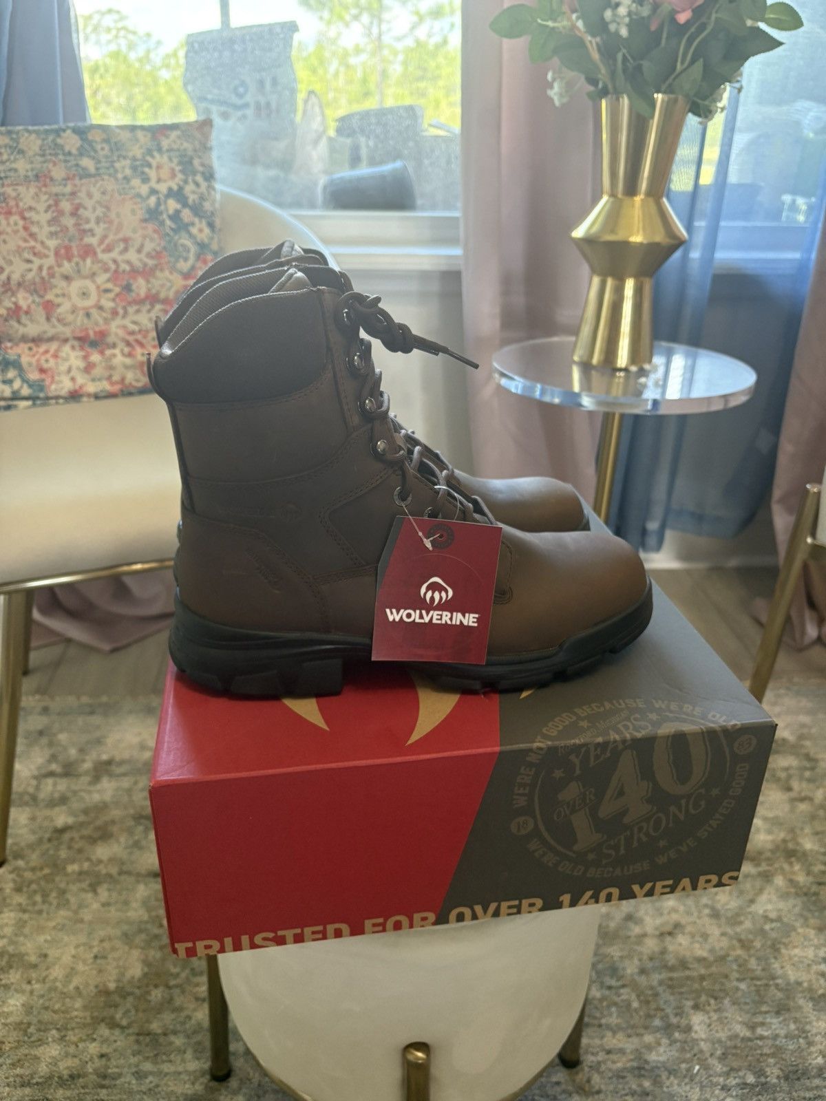 Wolverine Icon Waterproof CarbonMax 8" Construction Boot Size US 10.5 / EU 43-44 - 1 Thumbnail