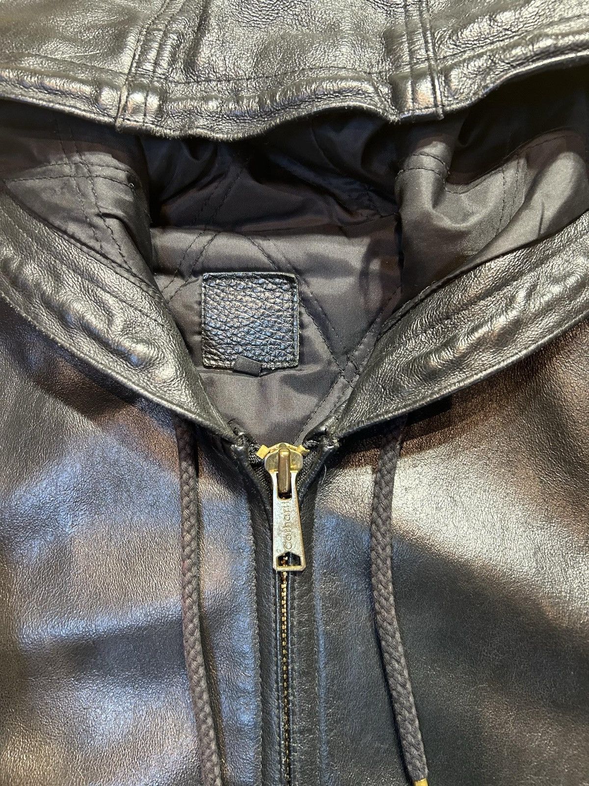 Carhartt Leather Carhartt VERY RARE balenciaga opium style jacket Size US S / EU 44-46 / 1 - 4 Thumbnail