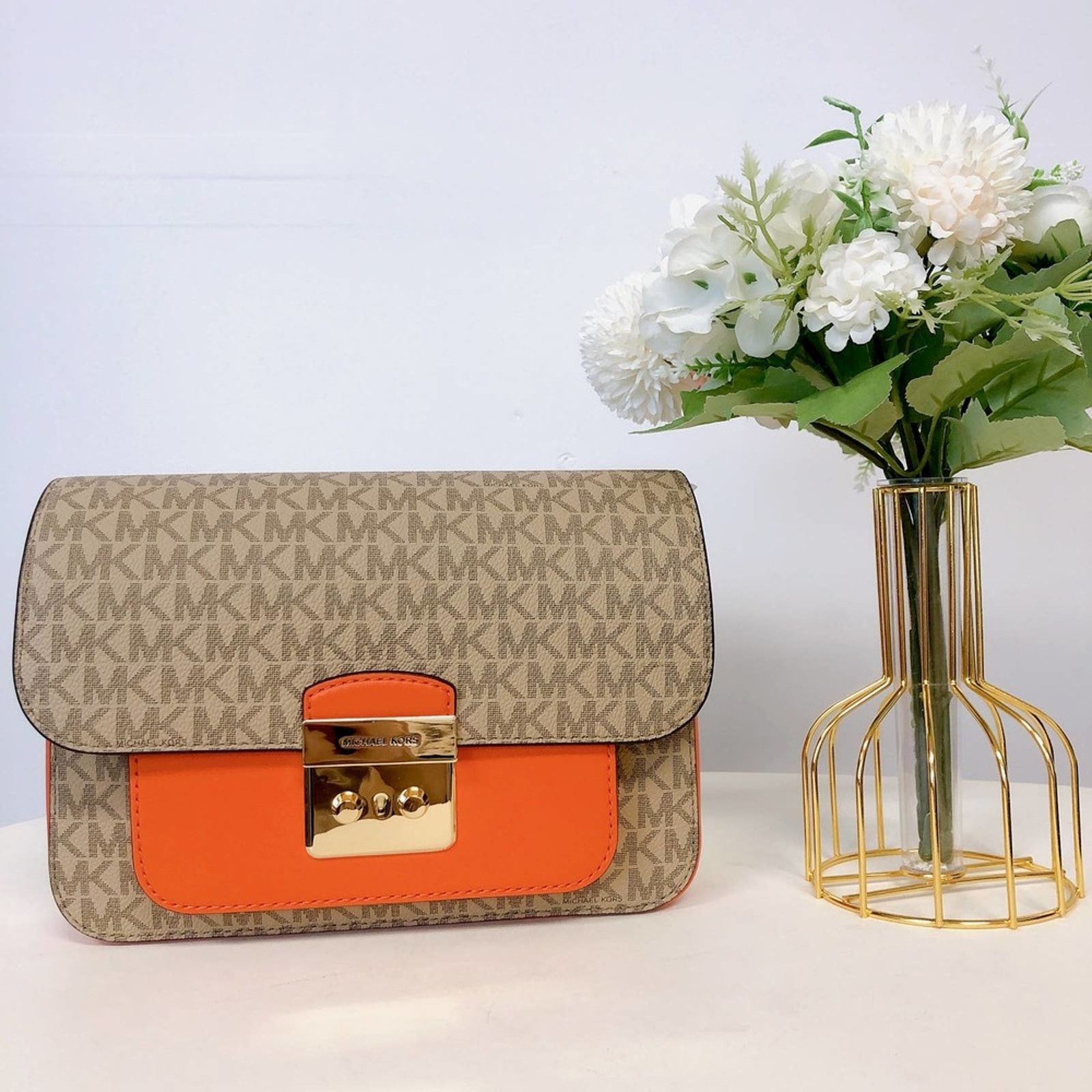 Michael Kors Michael Kors 35S3GS9M2B Sloan Editor MD Messenger IN POPPY Size ONE SIZE - 2 Thumbnail