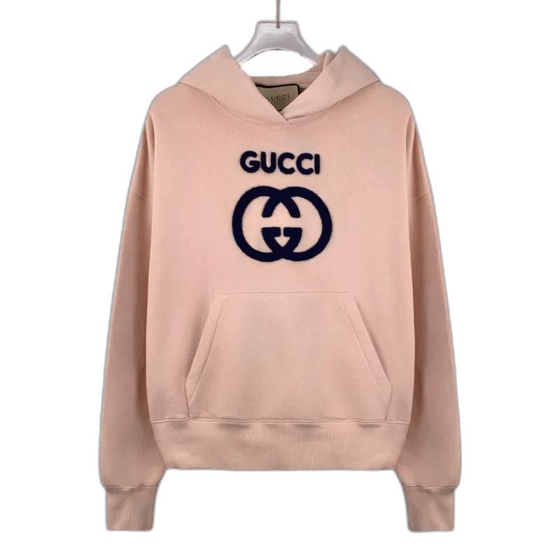 Gucci Pink Gucci Logo Hoodie with Long Sleeves Size S / US 4 / IT 40 - 1 Thumbnail