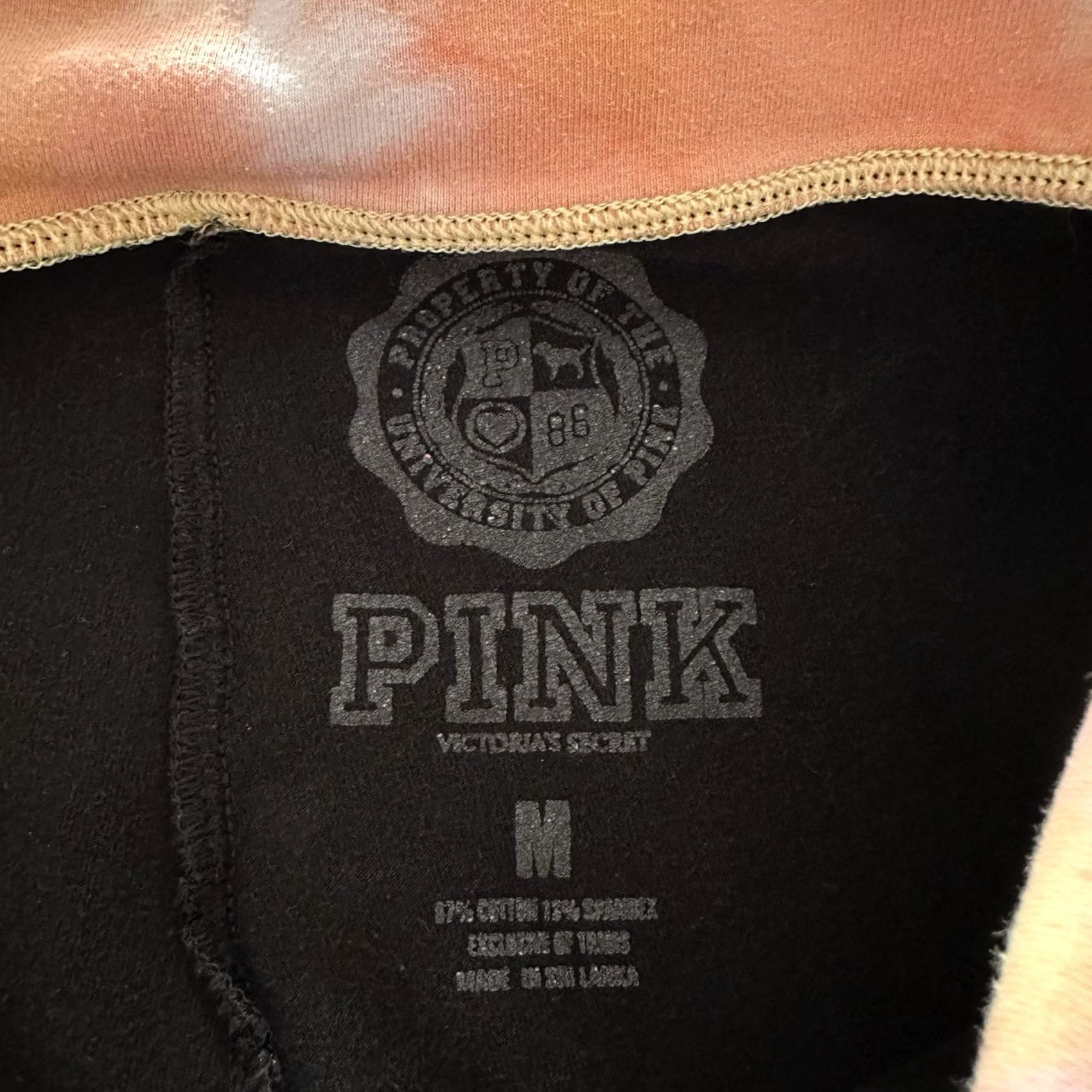 Victoria's Secret Victoria's Secret PINK Capri Pants Women’s L Black Low Rise Yoga Capris Size 36" / US 14 / IT 50 - 4 Thumbnail