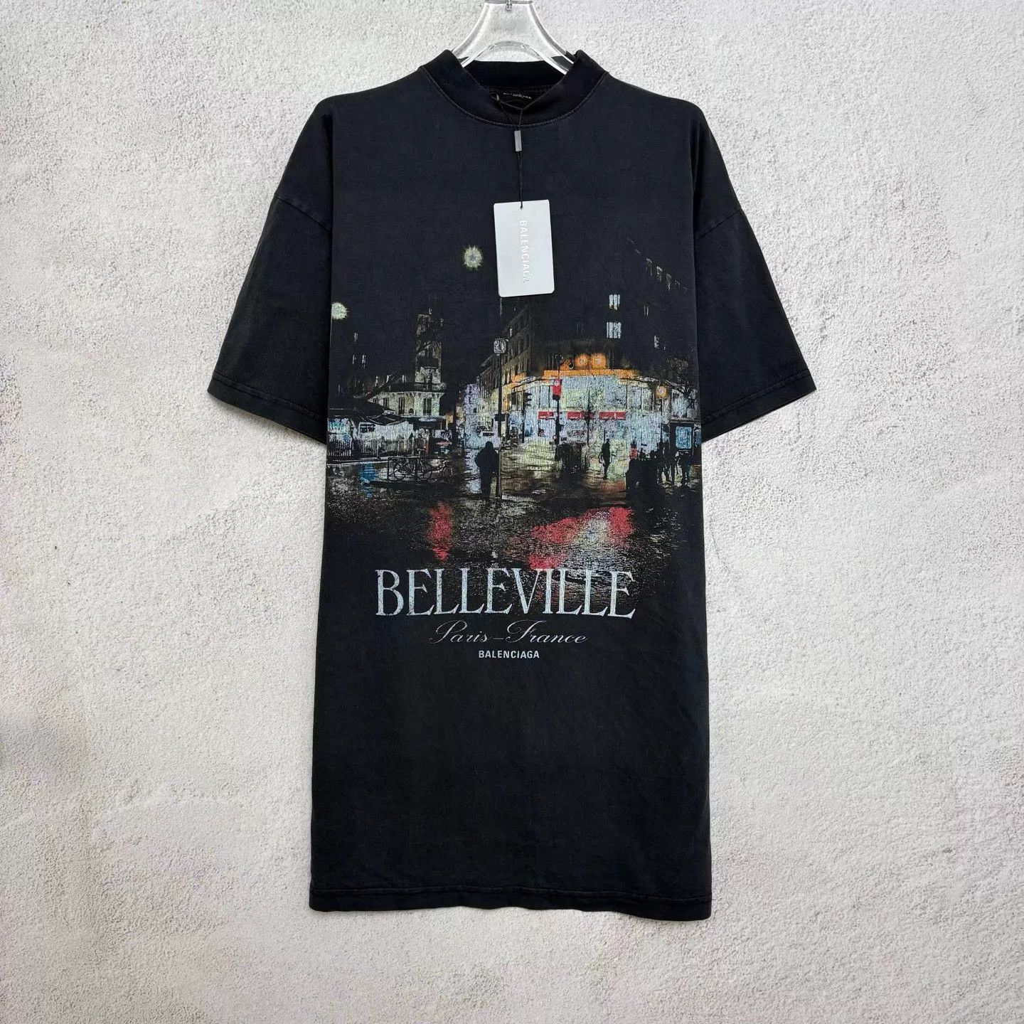 Balenciaga Balenciaga Belleville Black Night Paris SS Tee Size 1 Size S / US 4 / IT 40 - 1 Thumbnail