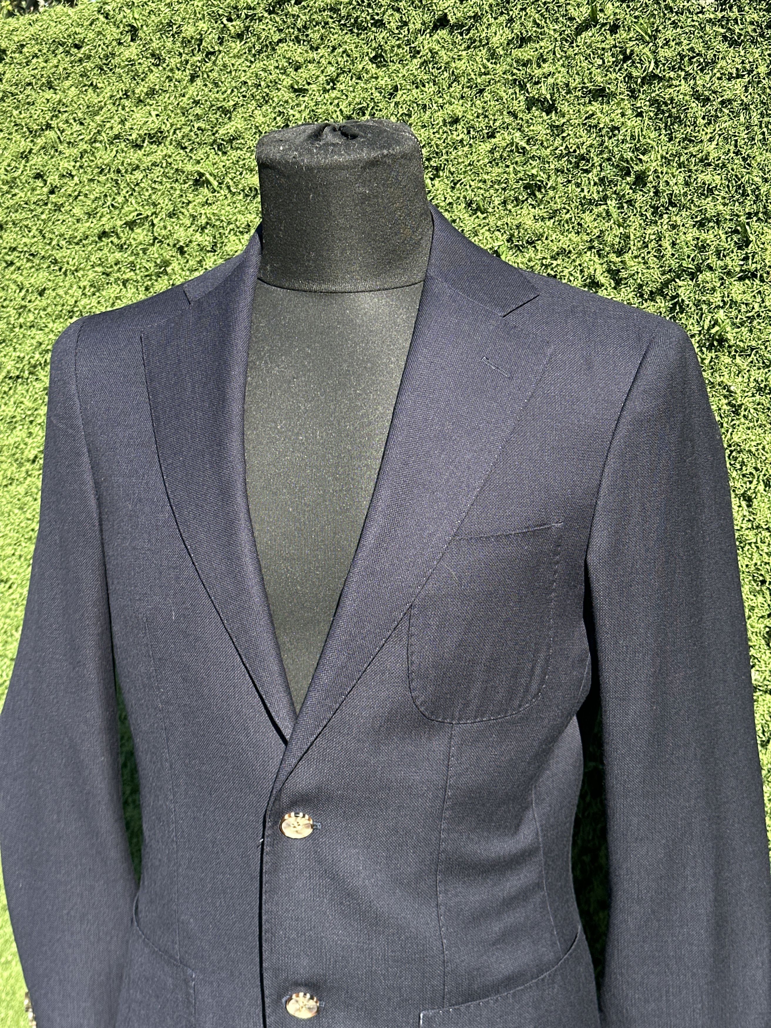 Suitsupply Suitsupply Havana Super 130s Wool Patch Blazer 46 Slim Size 46S - 14 Thumbnail