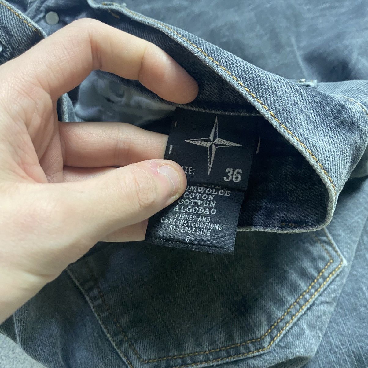 Stone Island Vintage 80s Trashed Stone Island Jeans Patch Logo Dnim pants Size US 36 / EU 52 - 9 Thumbnail