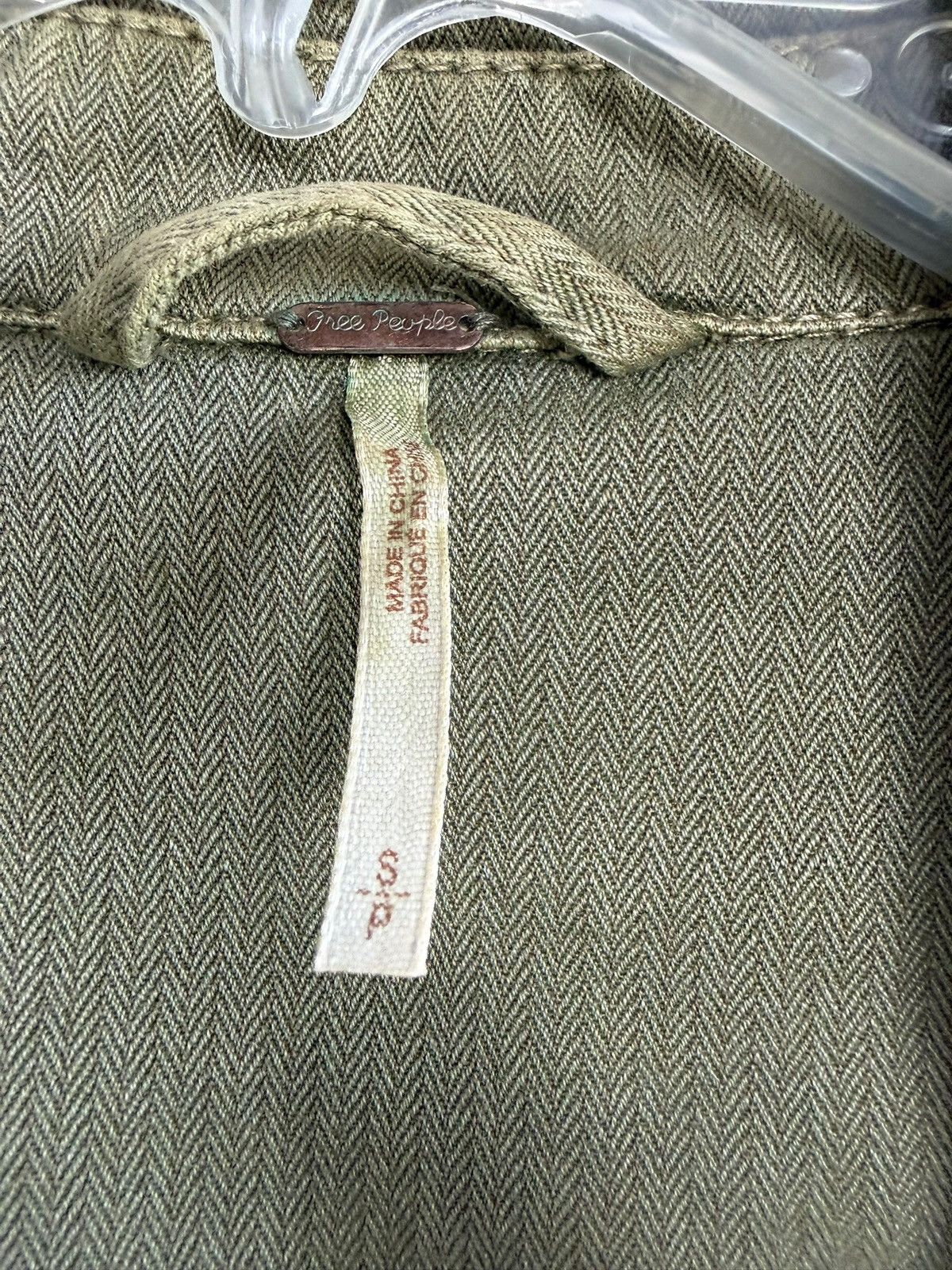 Free People Free People Embellished Military Jacket Olive Utility Jacket Size S / US 4 / IT 40 - 2 Thumbnail