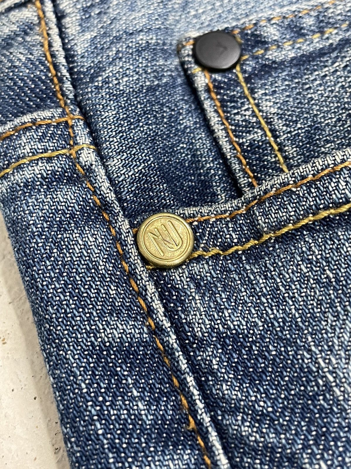 NANO universe × Number (N)ine Nano Universe Serge Denime Whiskering Denim Pants (AB24) Size US 33 - 10 Thumbnail