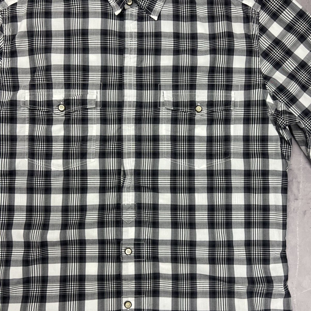 Dolce & Gabbana Rare! Dolce & Gabbana Checkered Shirt Luxury Button Up Size US L / EU 52-54 / 3 - 9 Thumbnail