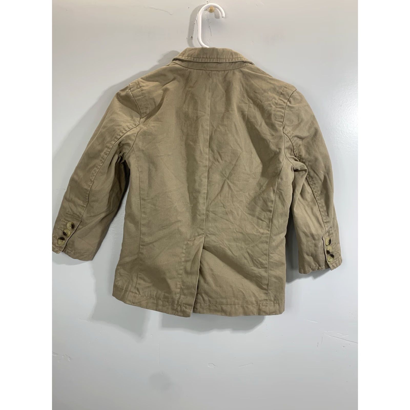 Gap GAP Jacket Women S Short Cotton Beige 3-Button Peacoat Casual Vintage No Brown Snap Bohemian Cowboy Hipster Southwestern Fall Winter Size S / US 4 / IT 40 - 2 Thumbnail
