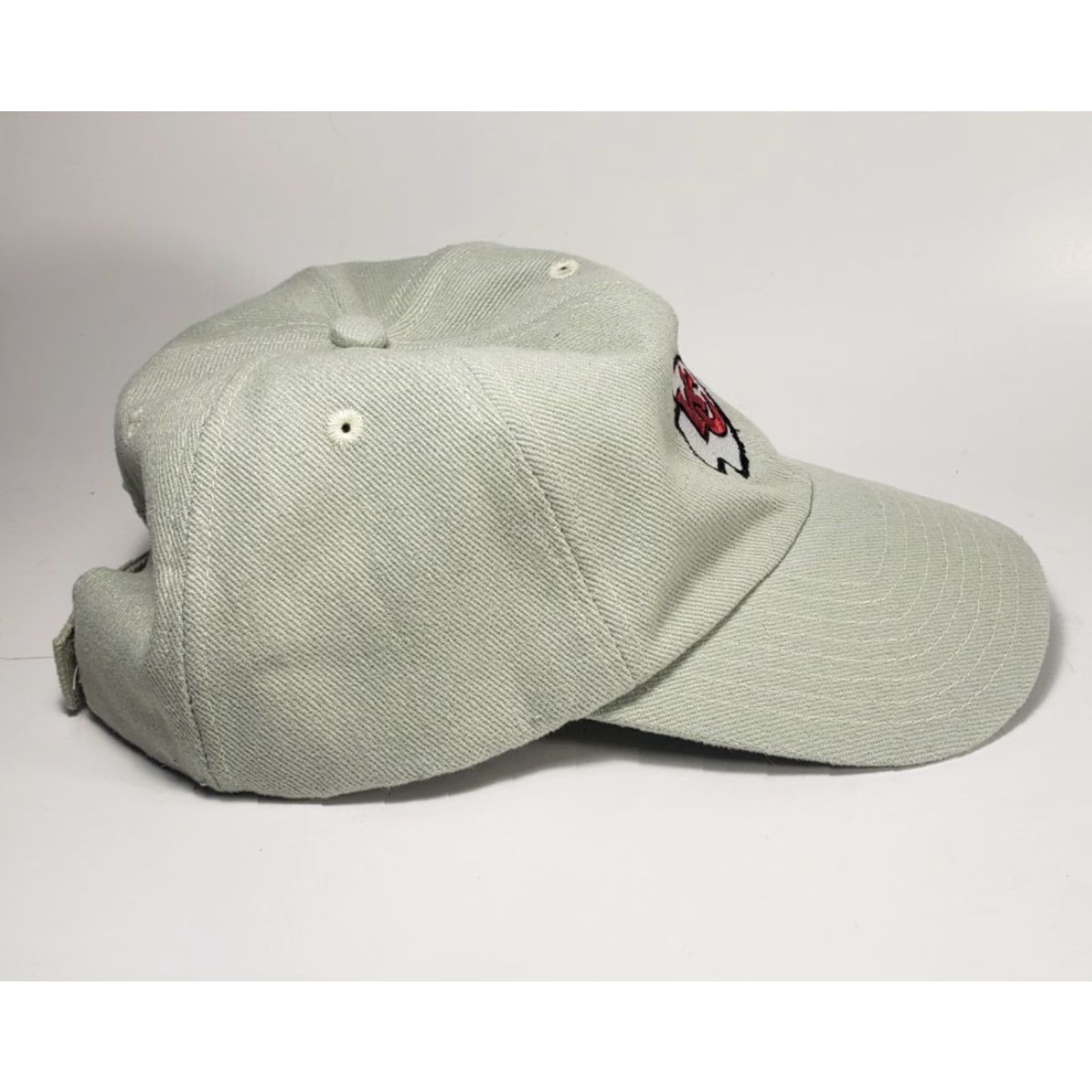 NFL VINTAGE NFL Kansas City KC Baseball Style Hat Cap With Strap Beige 90's Size ONE SIZE - 5 Thumbnail