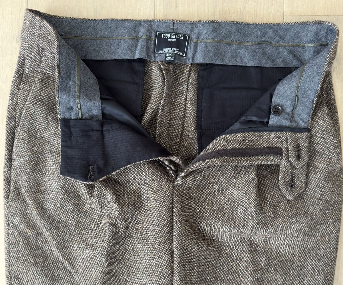 Todd Snyder WOOL DONEGAL MADISON PANTS TROUSERS BROWN Size US 31 - 3 Thumbnail
