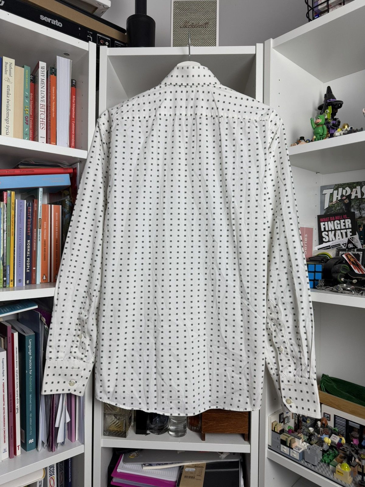 Christian Dior Monsieur × Designer × Dior Christian dior white printed shirt M designer luxury casual Size US M / EU 48-50 / 2 - 2 Thumbnail