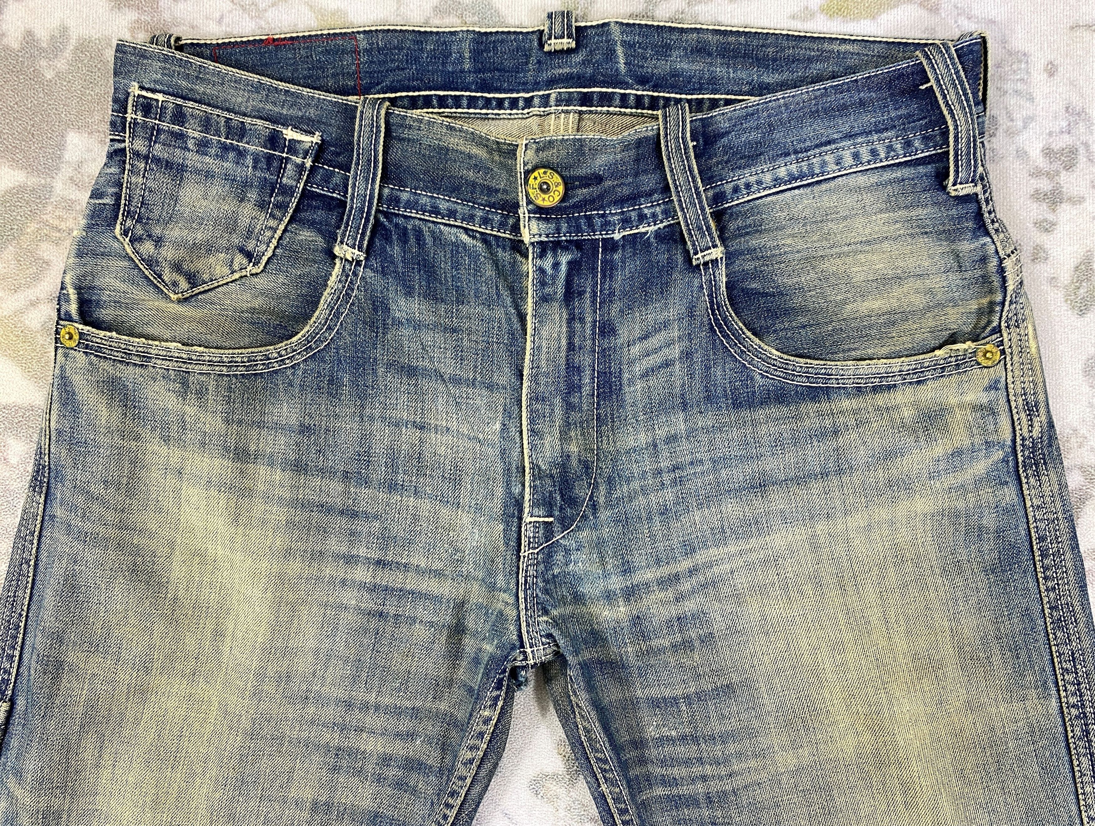 Levi's Dirty Blue Vintage Levi's 504 Jeans 35x28.5 Denim -SJ152 Size US 35 - 3 Thumbnail
