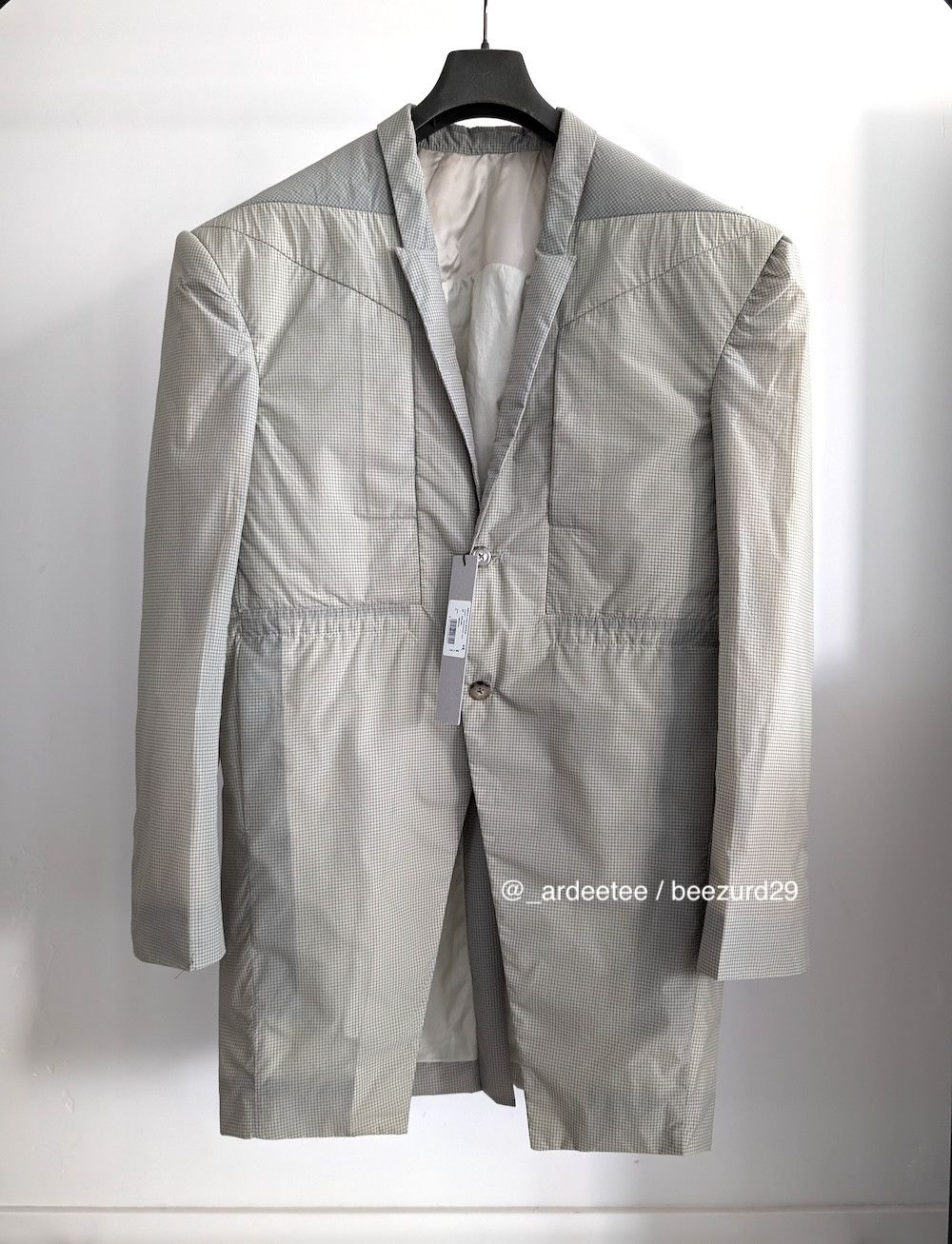 Rick Owens 💥1/1 SAMPLE TRANSTATLIN JUMBO RIPSTOP COAT SS23 Size US M / EU 48-50 / 2 - 2 Thumbnail