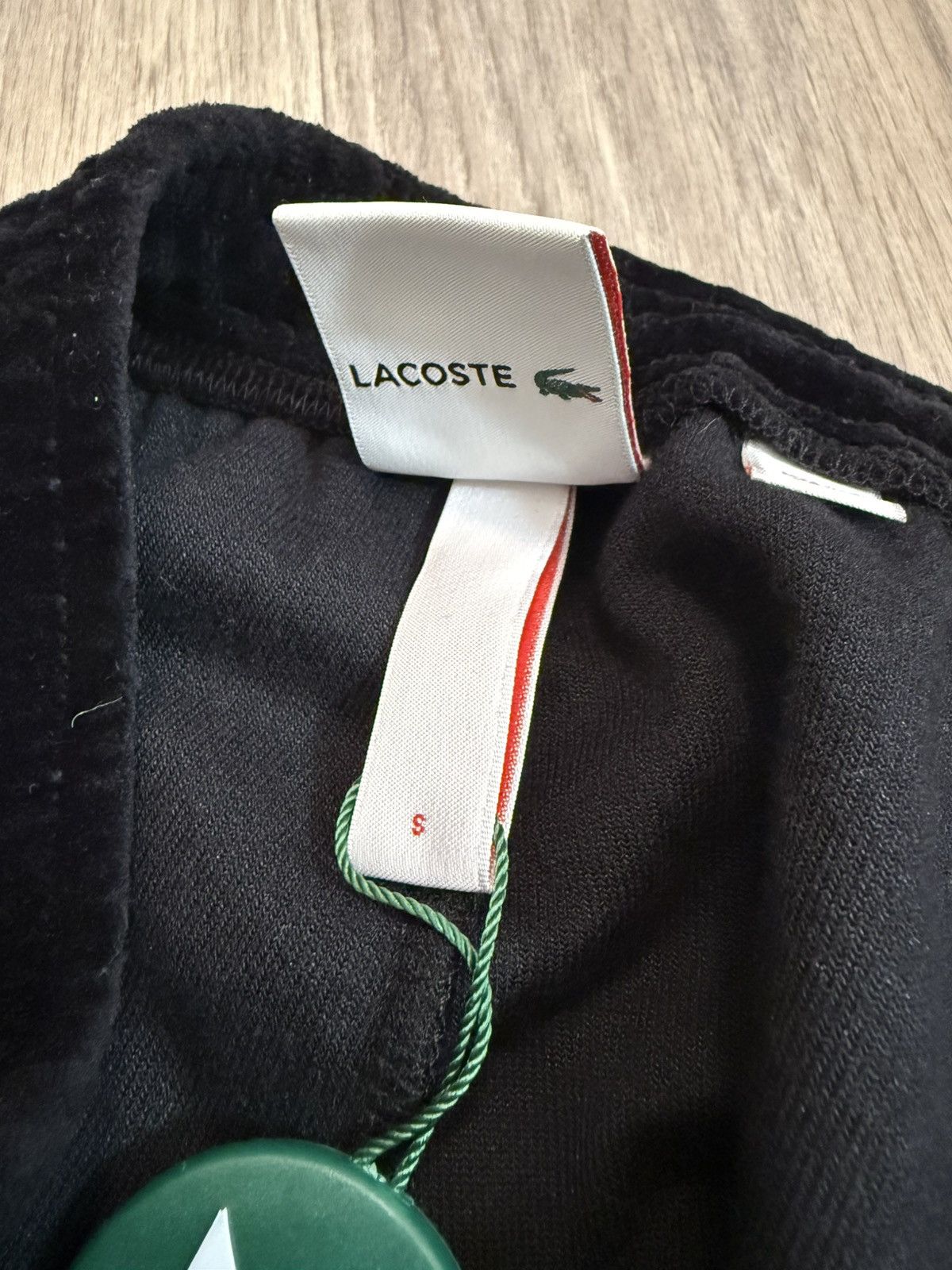 Lacoste × Supreme SS18 SUPREME®/LACOSTE VELOUR TRACK PANT BLACK