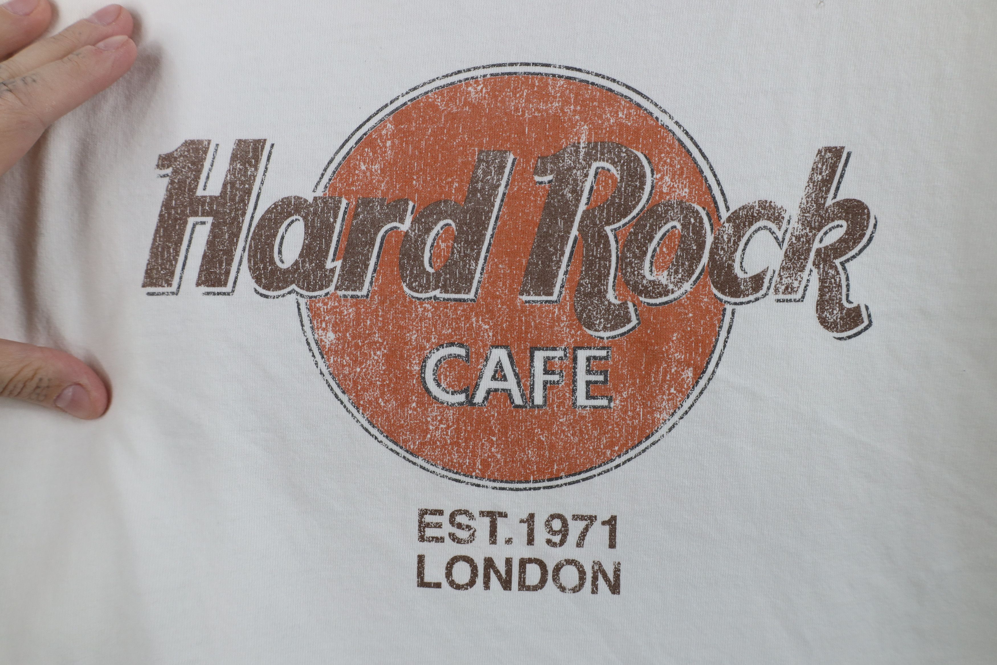 Hard Rock Cafe Vintage Hard Rock Cafe London Spell Out Short Sleeve T-Shirt Size US XL / EU 56 / 4 - 4 Thumbnail