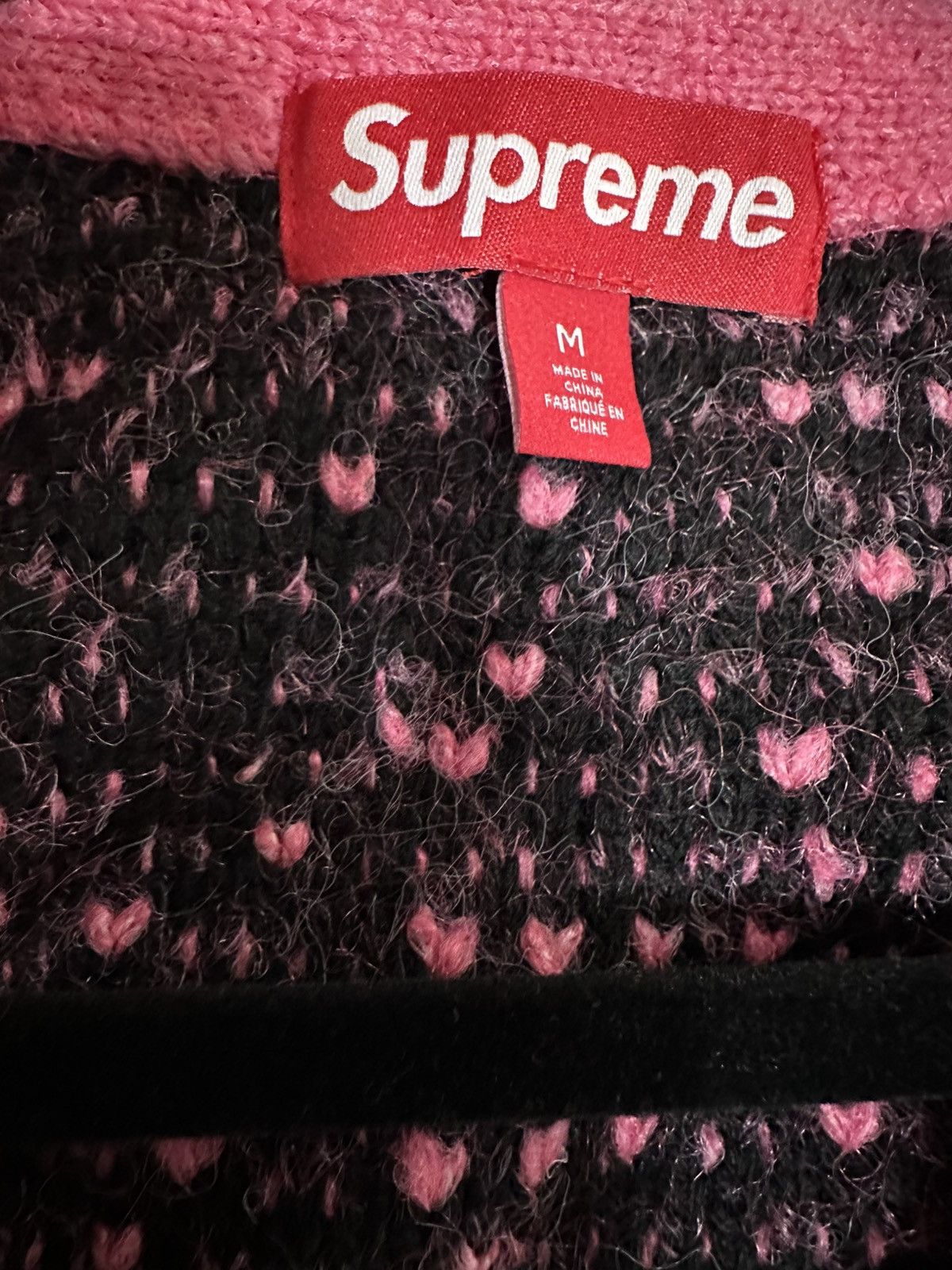 Supreme Supreme Textured Knotted Cardigan - Pink, Medium Size US M / EU 48-50 / 2 - 4 Thumbnail