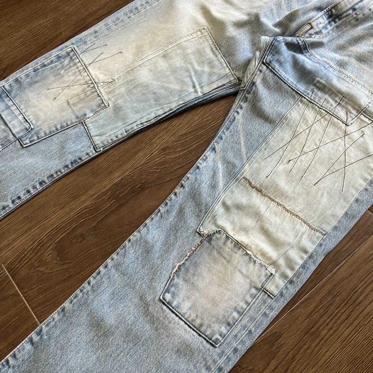 Blue Blue Japan Blue Blue Japan Boro Patchwork Denim – Indigo Repair Jeans Size US 33 - 3 Thumbnail