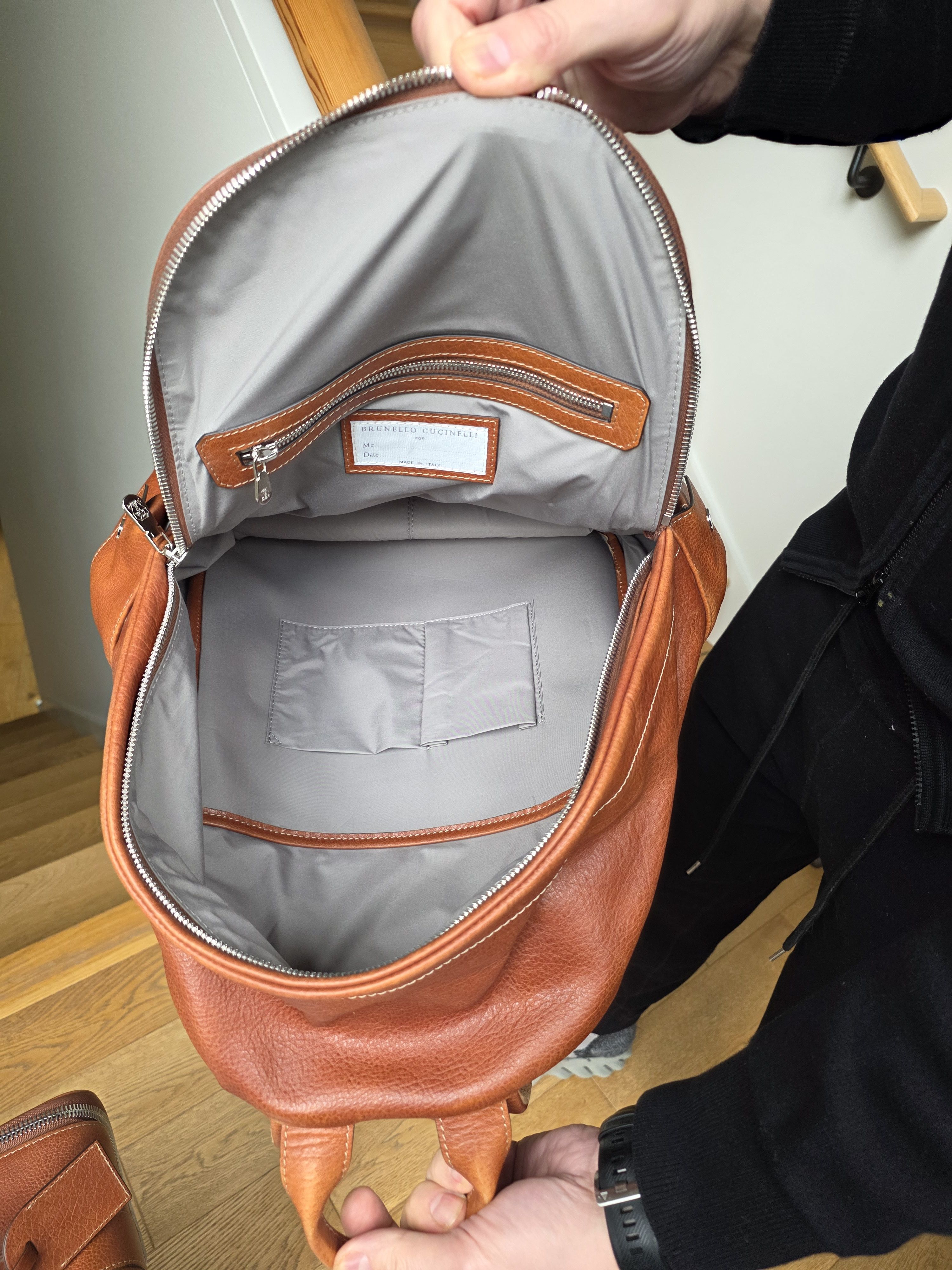 Brunello Cucinelli leather backpack Size ONE SIZE - 4 Thumbnail