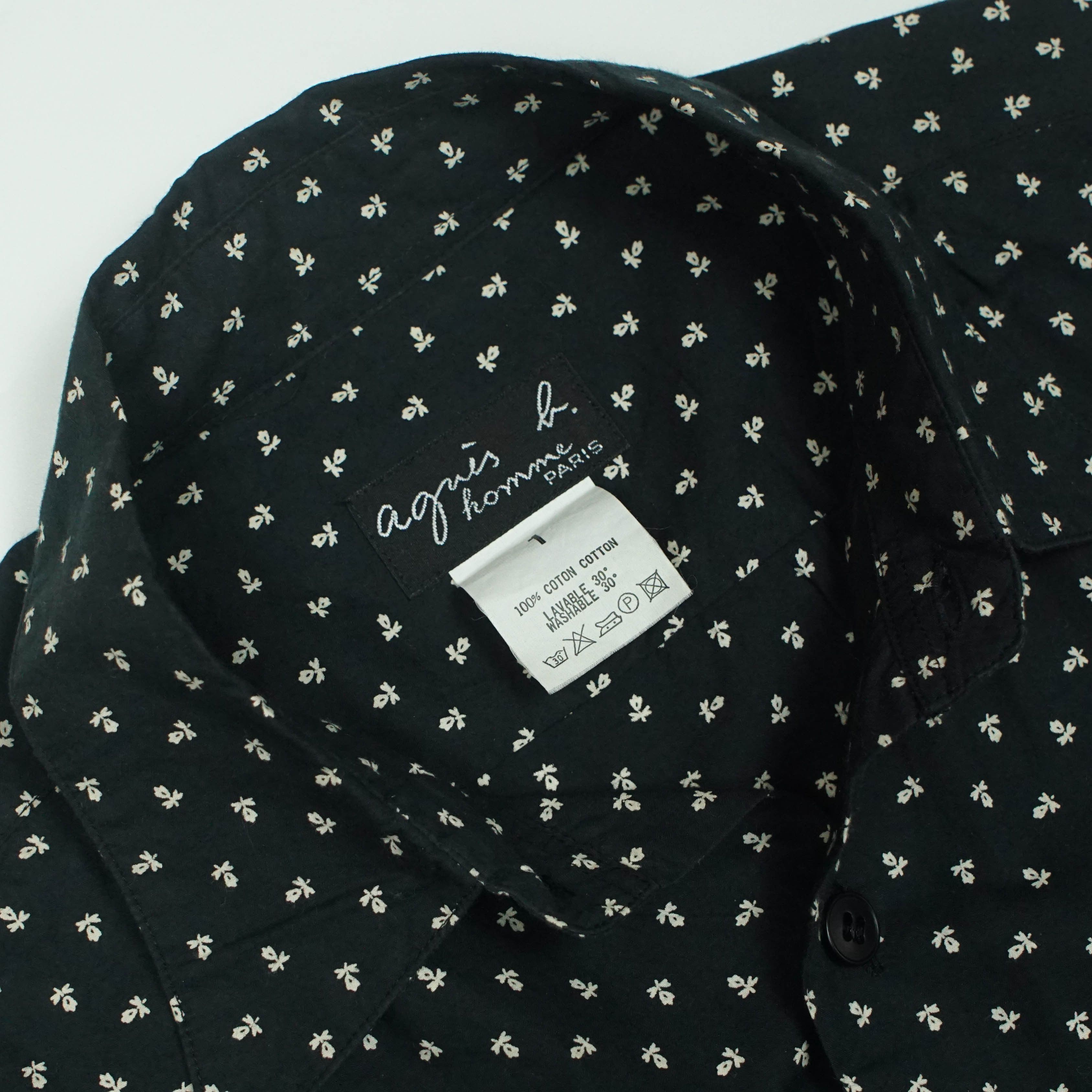 agnes b. *NoTariff Agnes B Homme Pattern LS Shirt Size US M / EU 48-50 / 2 - 3 Thumbnail