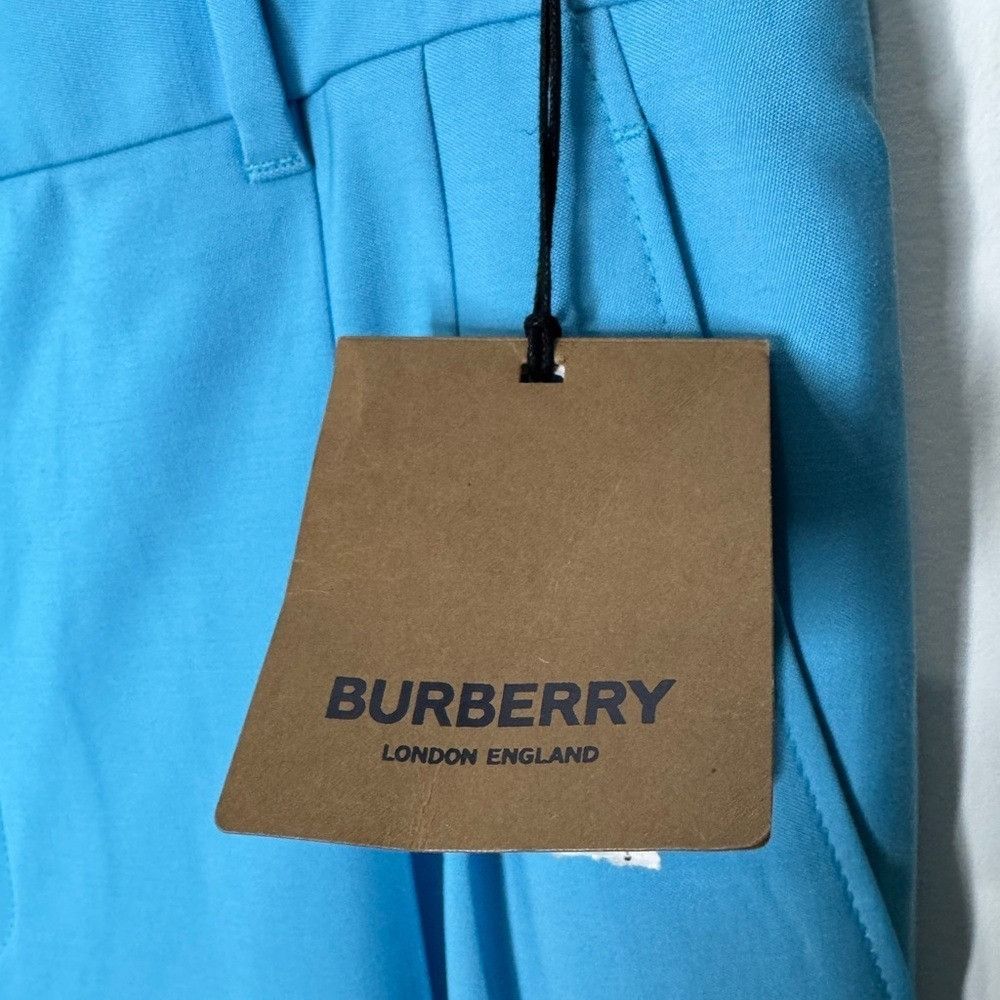 Burberry Burberry Tailored Wool Trousers Bright Opal Blue Men’s Size Size US 38 / EU 54 - 2 Thumbnail