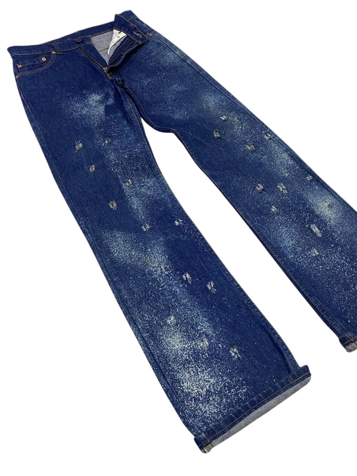 Levi's Vintage 80s Levi’s Galactic Wash Distressed Denim Pants Size US 28 / EU 44 - 22 Thumbnail