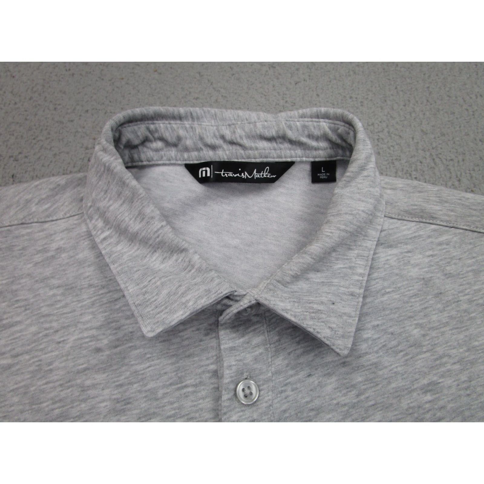 TravisMathew Travis Mathew Polo Shirt Mens L Gray Valencia Country Club Golf Santa Clarita Size US L / EU 52-54 / 3 - 4 Thumbnail