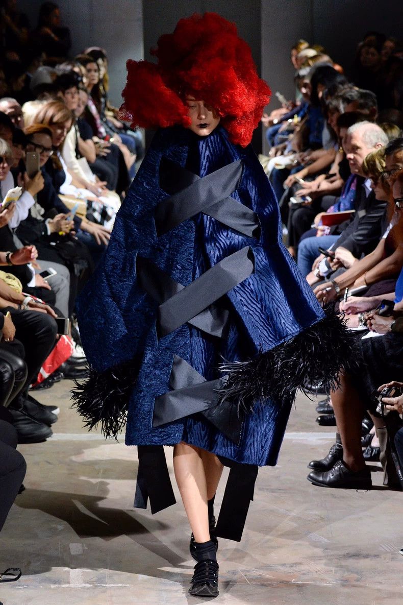 Comme des Garcons Comme Des Garcons Blue Witch Period Back Satin Ribbon Deco Size S / US 4 / IT 40 - 9 Thumbnail