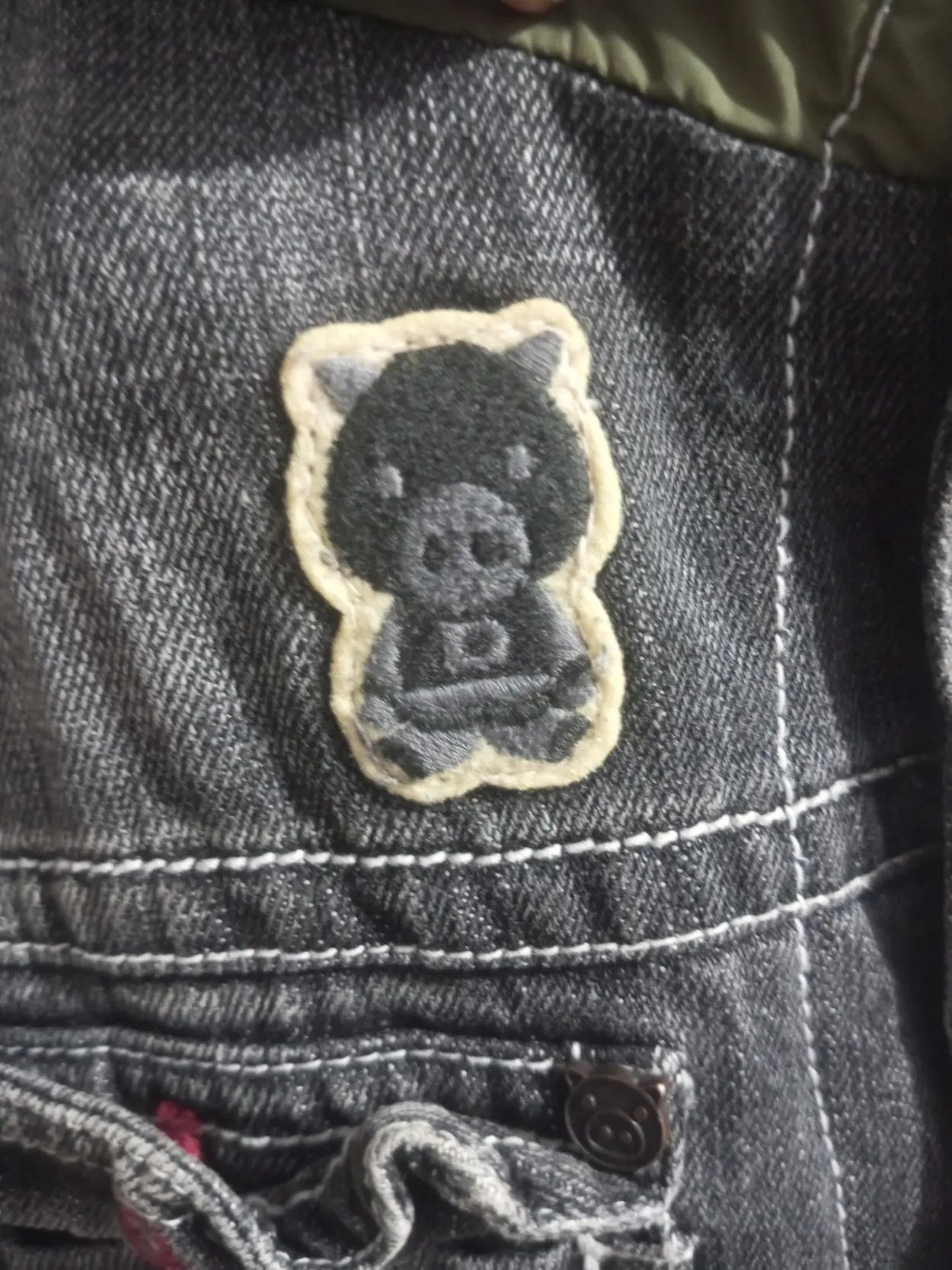 Japanese Brand Drug store's multi pocket denim mix paracute jacket Size US M / EU 48-50 / 2 - 10 Thumbnail