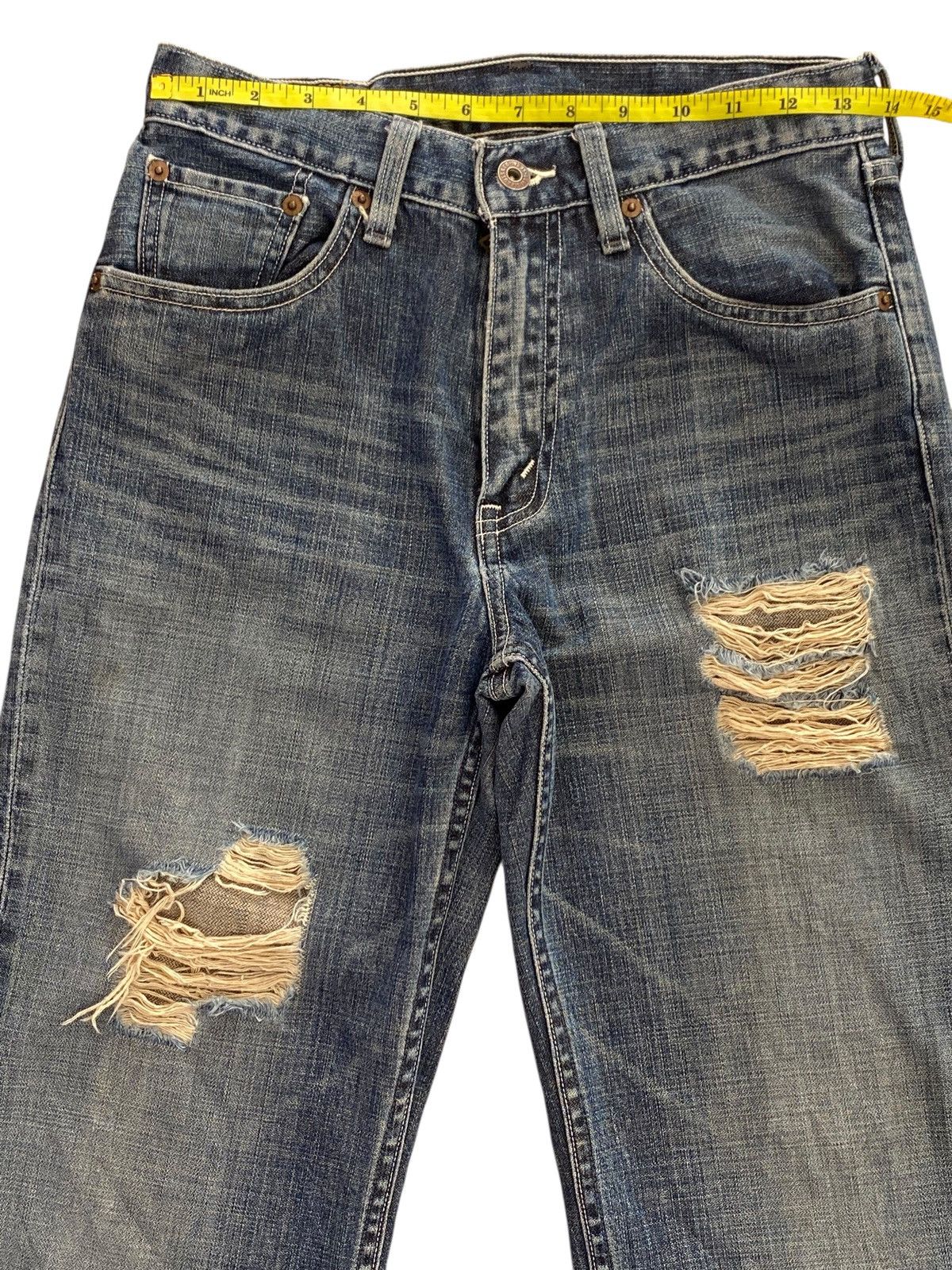Levi's Levi’s Distressed Faded Wash Style Loose Jeans Size US 28 / EU 44 - 9 Thumbnail