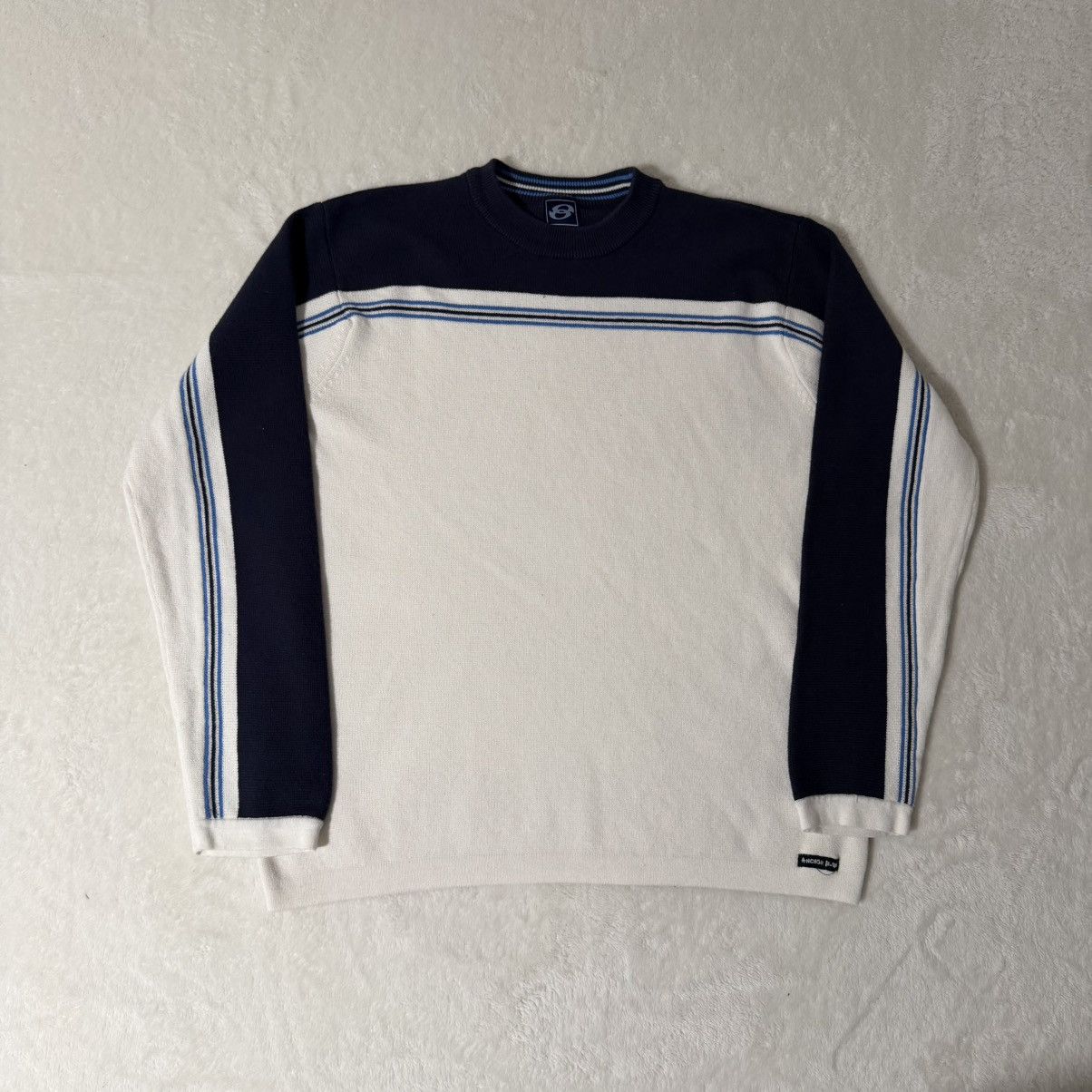 Anchor Blue Vintage Anchor Blue Boxy Crewneck Sweater Size US M / EU 48-50 / 2 - 1 Thumbnail