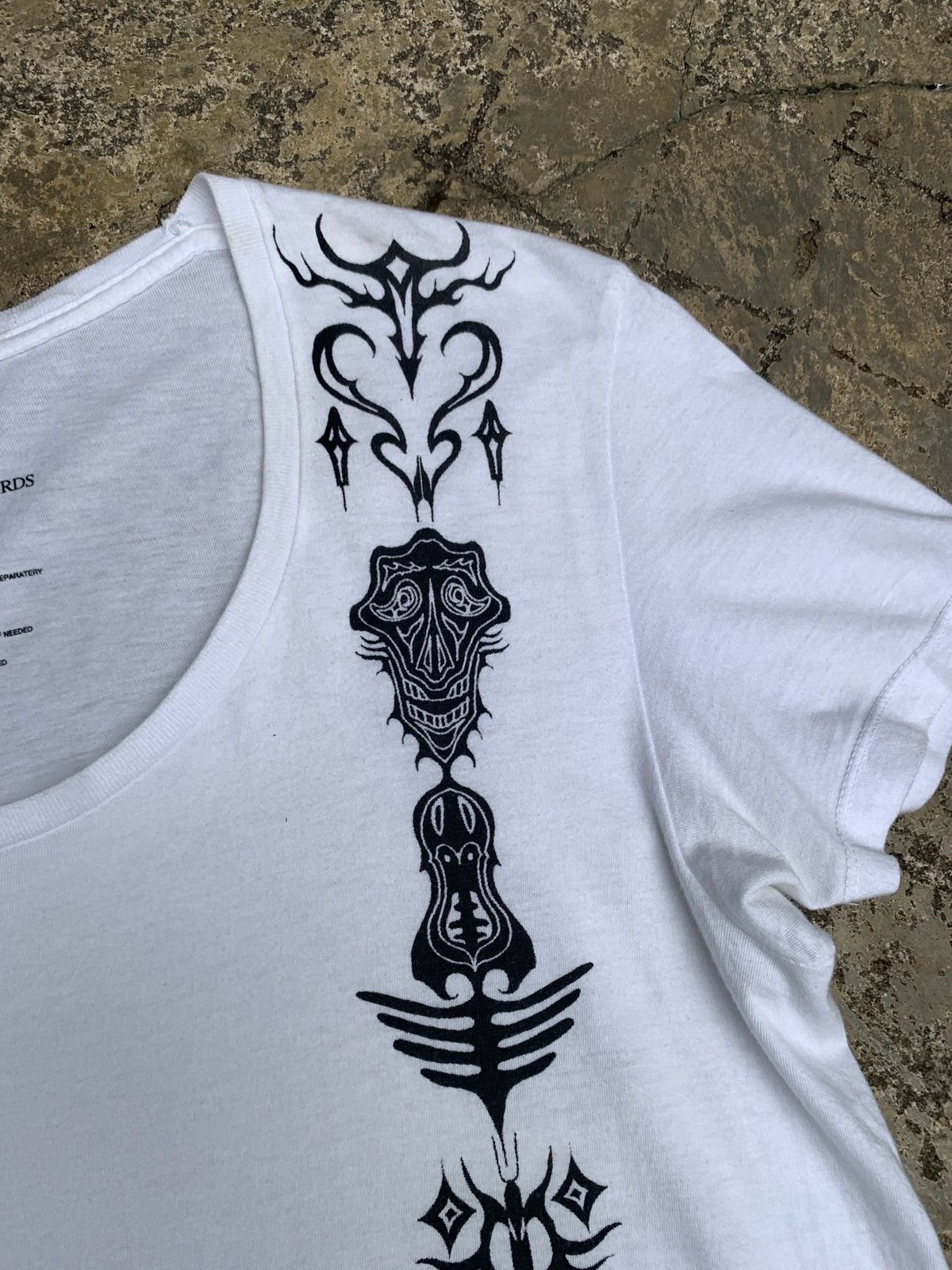 Other SPB SS White Tribal Skull Graphic Wide Neck Top Size S / US 4 / IT 40 - 7 Thumbnail