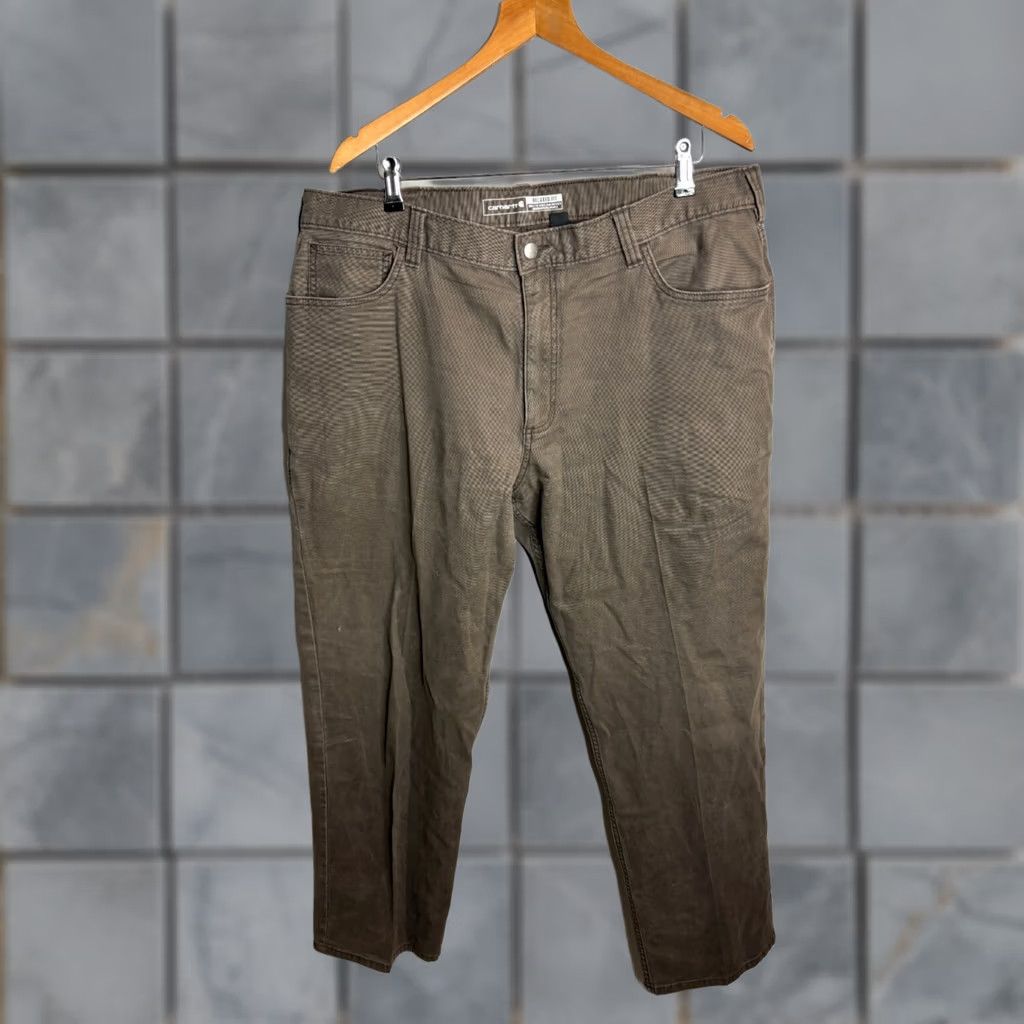 Carhartt Carhartt Rugged Flex Pants Gray Relaxed Fit Canvas 5-Pocket Workwear Mens 40x32 Size US 40 / EU 56 - 1 Thumbnail
